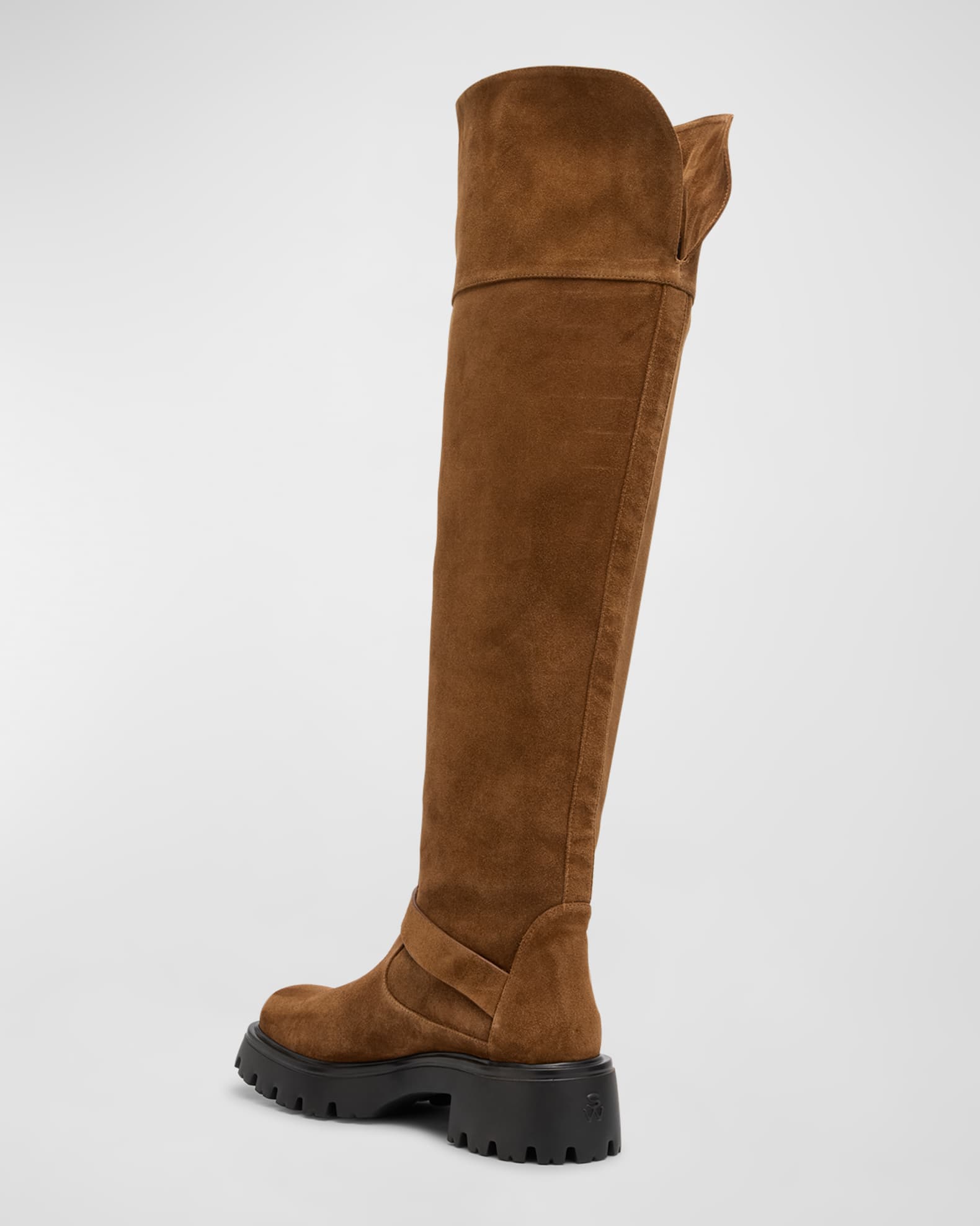 Emerson Buckle Suede Tall Boots