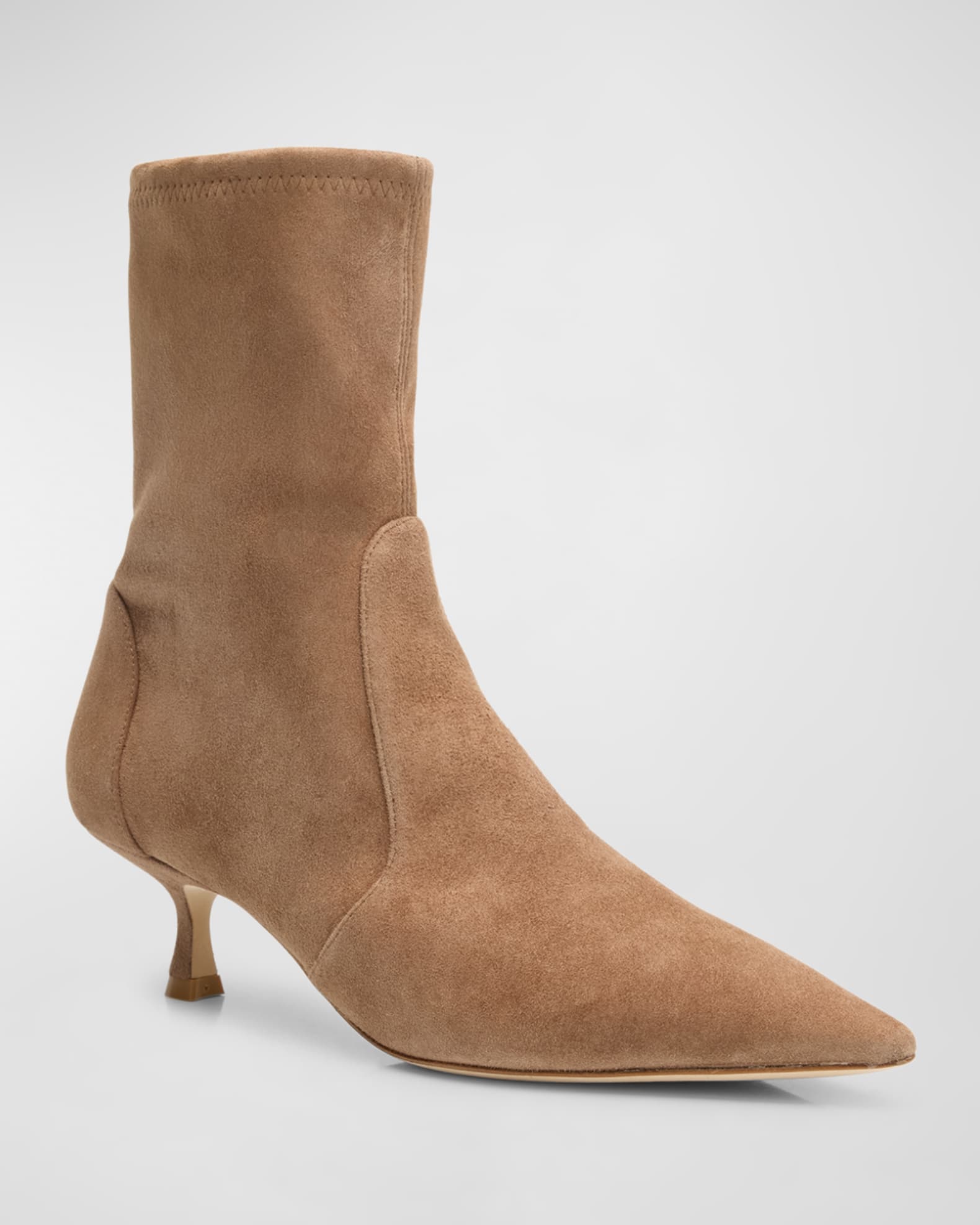 Naomi Stretch Suede Ankle Booties