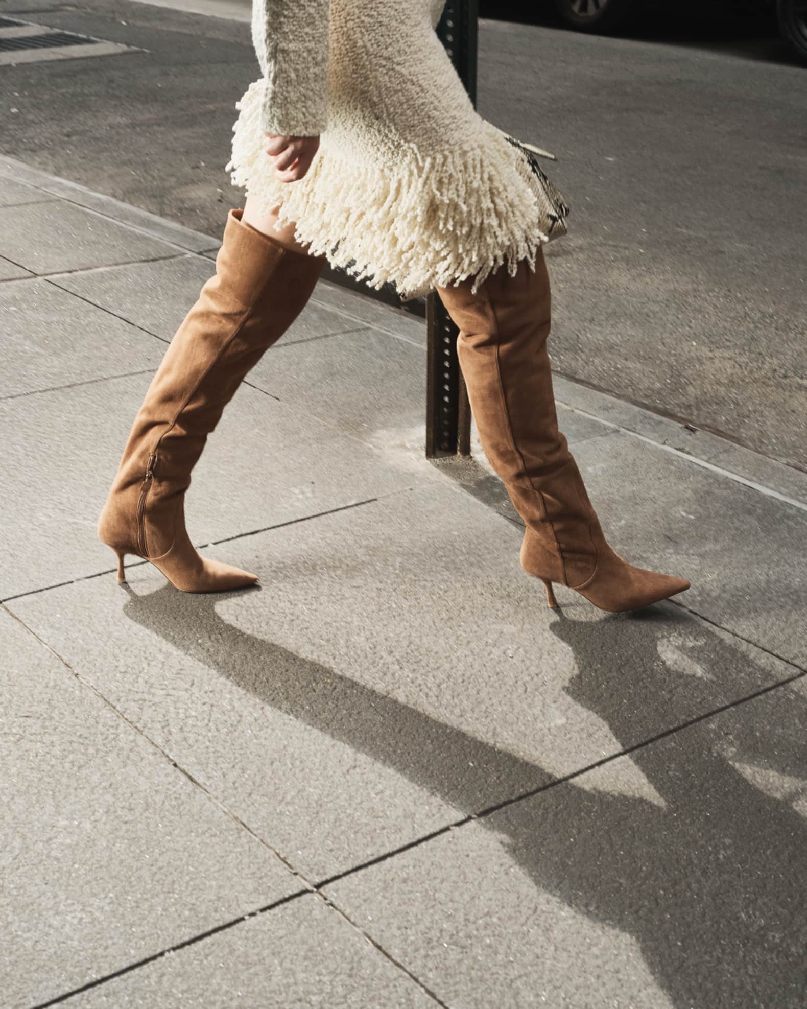 Naomi Suede Stiletto Over The Knee Boots