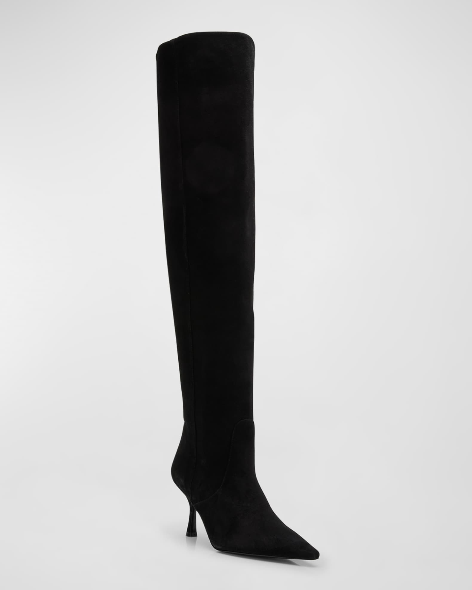 Stuart Weitzman Women s Naomi Suede Stiletto Over The Knee