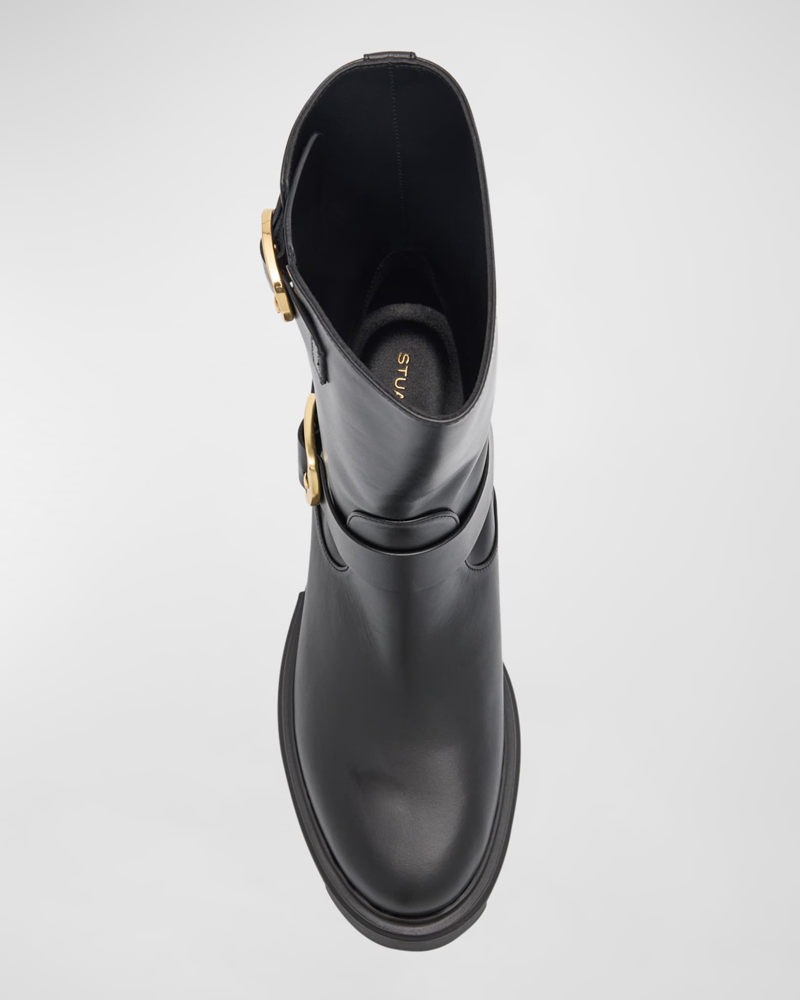 STUART WEITZMAN ソホ レスアッフ フツ SC238PAT BLKCBLACKC SOHO BOOTIE in BLACK for Women | Stuart Weitzman®
