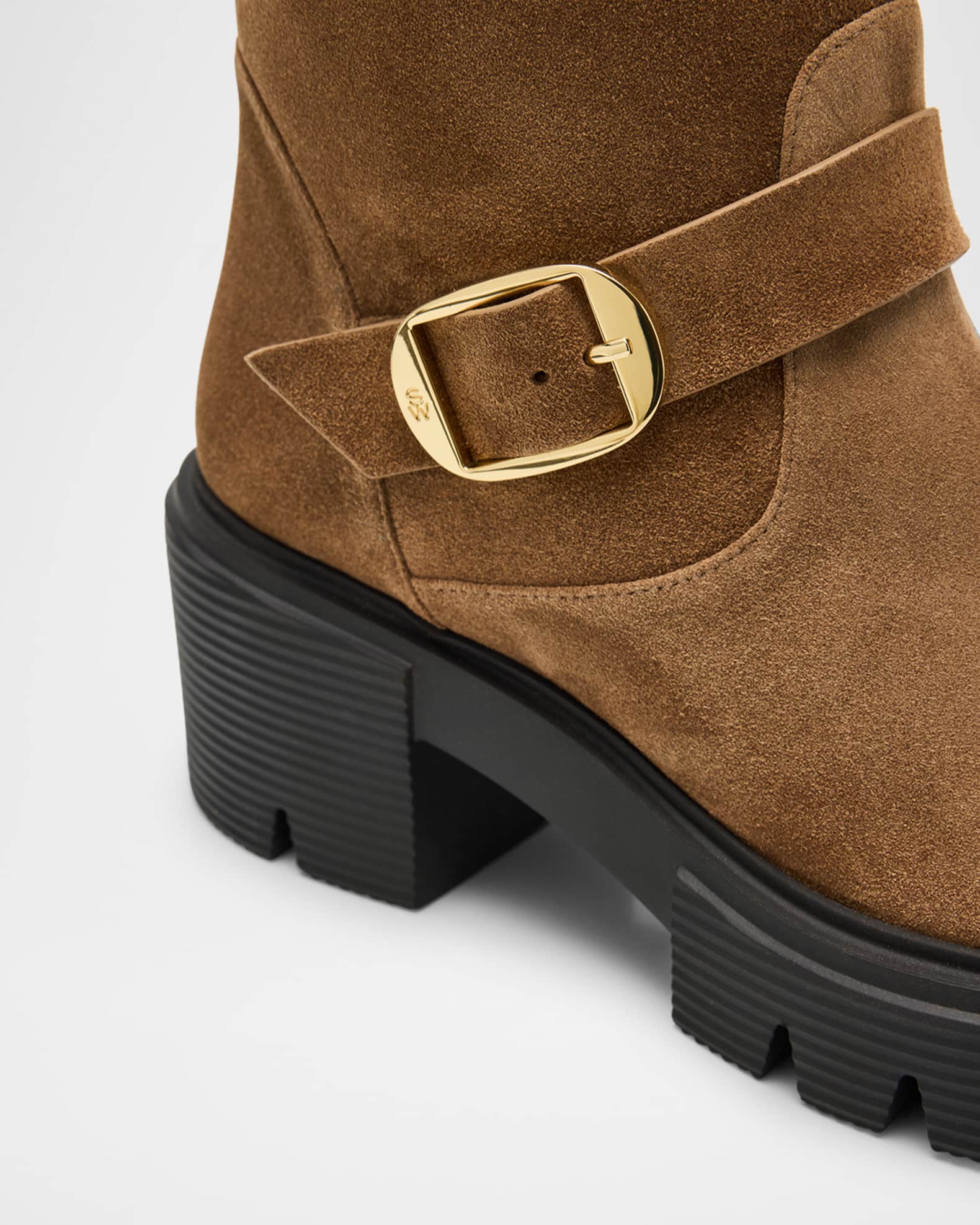 スエード★メタリック★アンクルブーツ★ STUART WEITZMAN Stuart Weitzman Angel Suede Ankle Boots | Saks Fifth Avenue