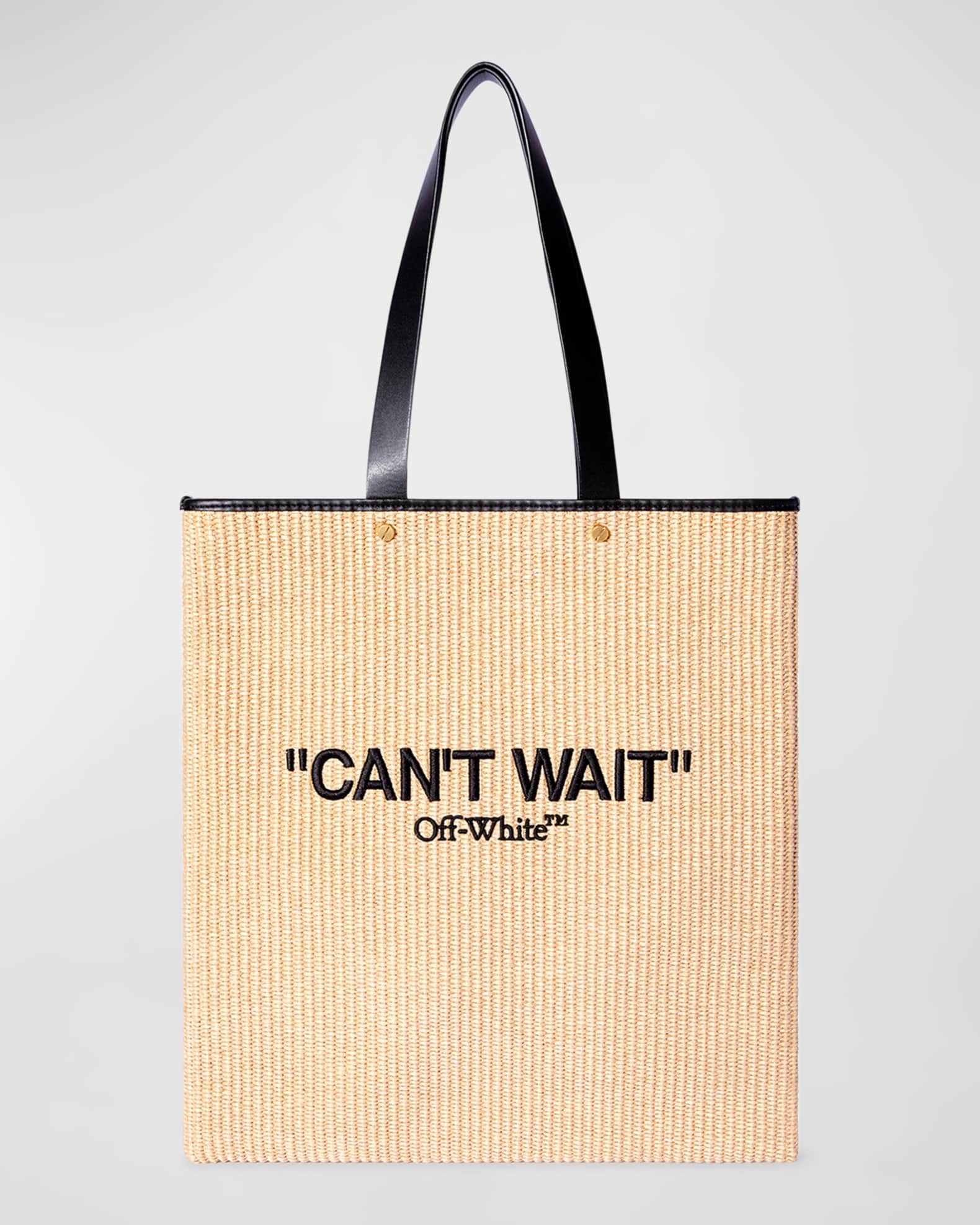 Off-White Day Off Raffia Tote Bag | Neiman Marcus