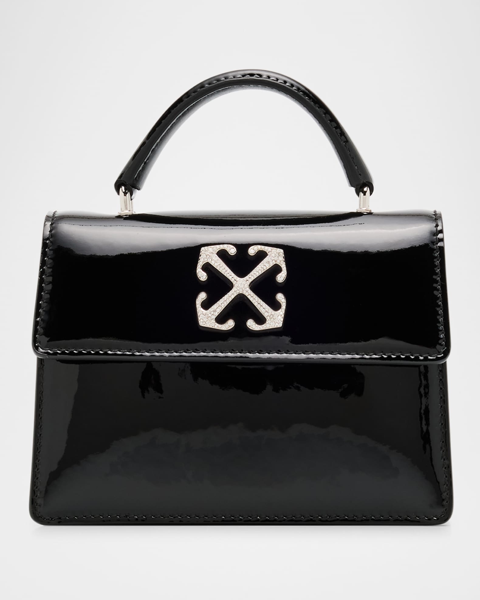 Jitney Baby Patent Leather Top Handle Bag