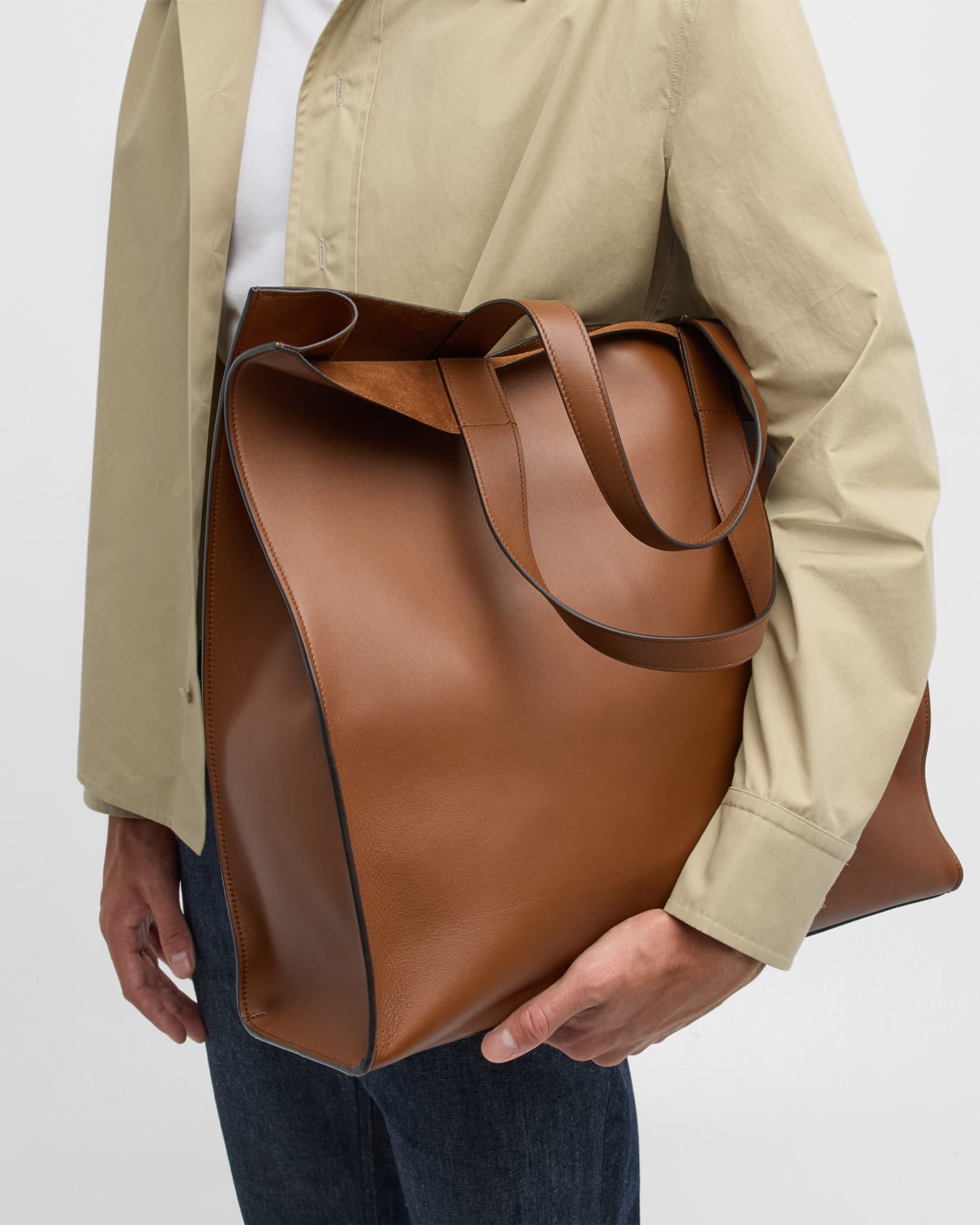 Bally Men's Easy Leather Tote Bag | Neiman Marcus