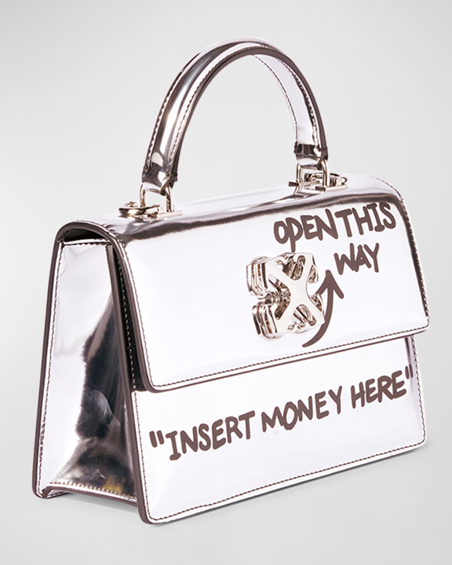 Off white purse turn to open clearance