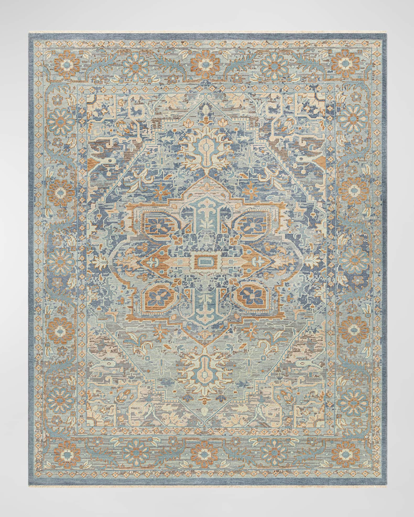 Cappadocia Pale Blue Hand-Knotted Rug 0