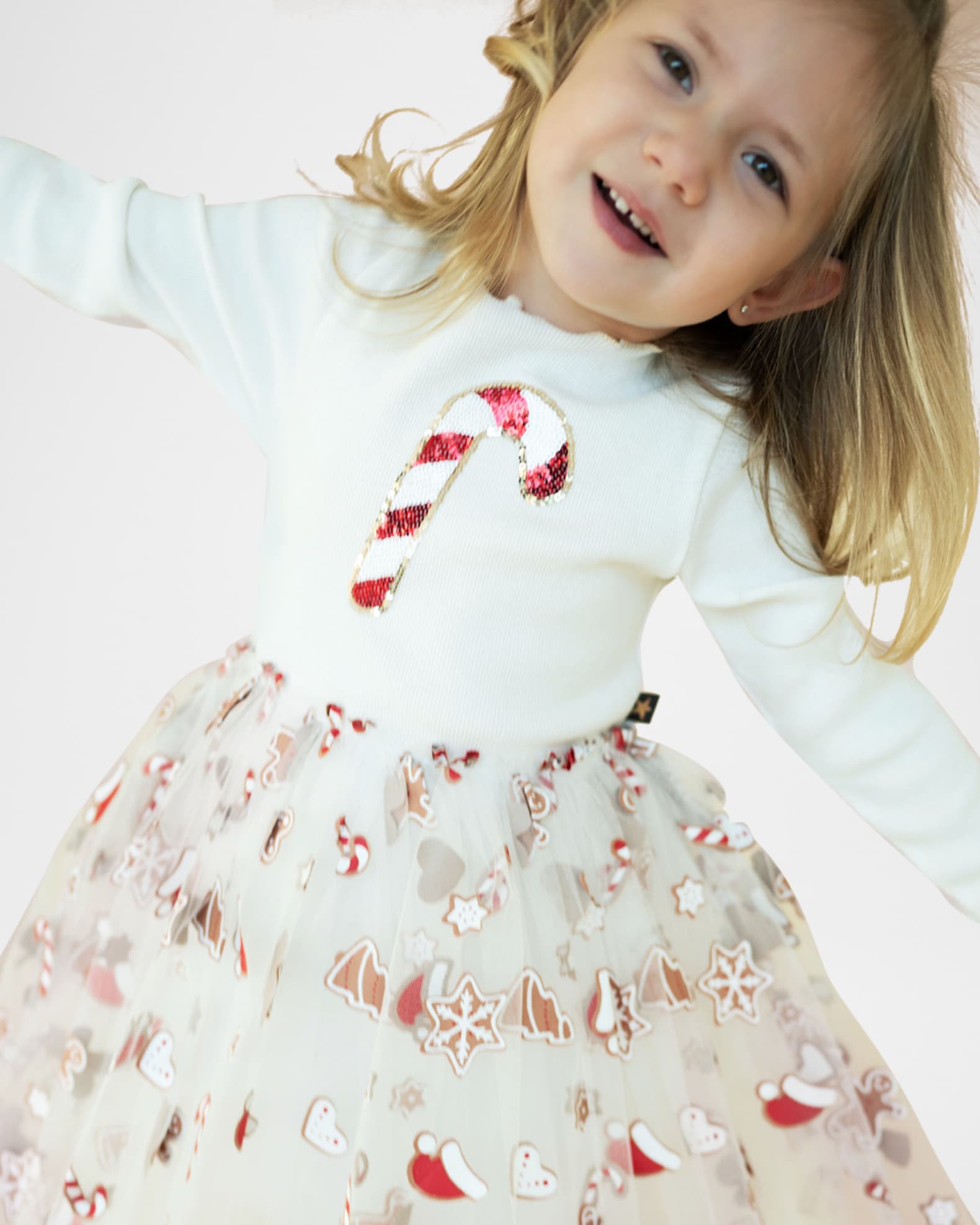Petite Hailey Girl s Candy Cane Combo Tutu Dress Size 12M 8 Neiman Marcus