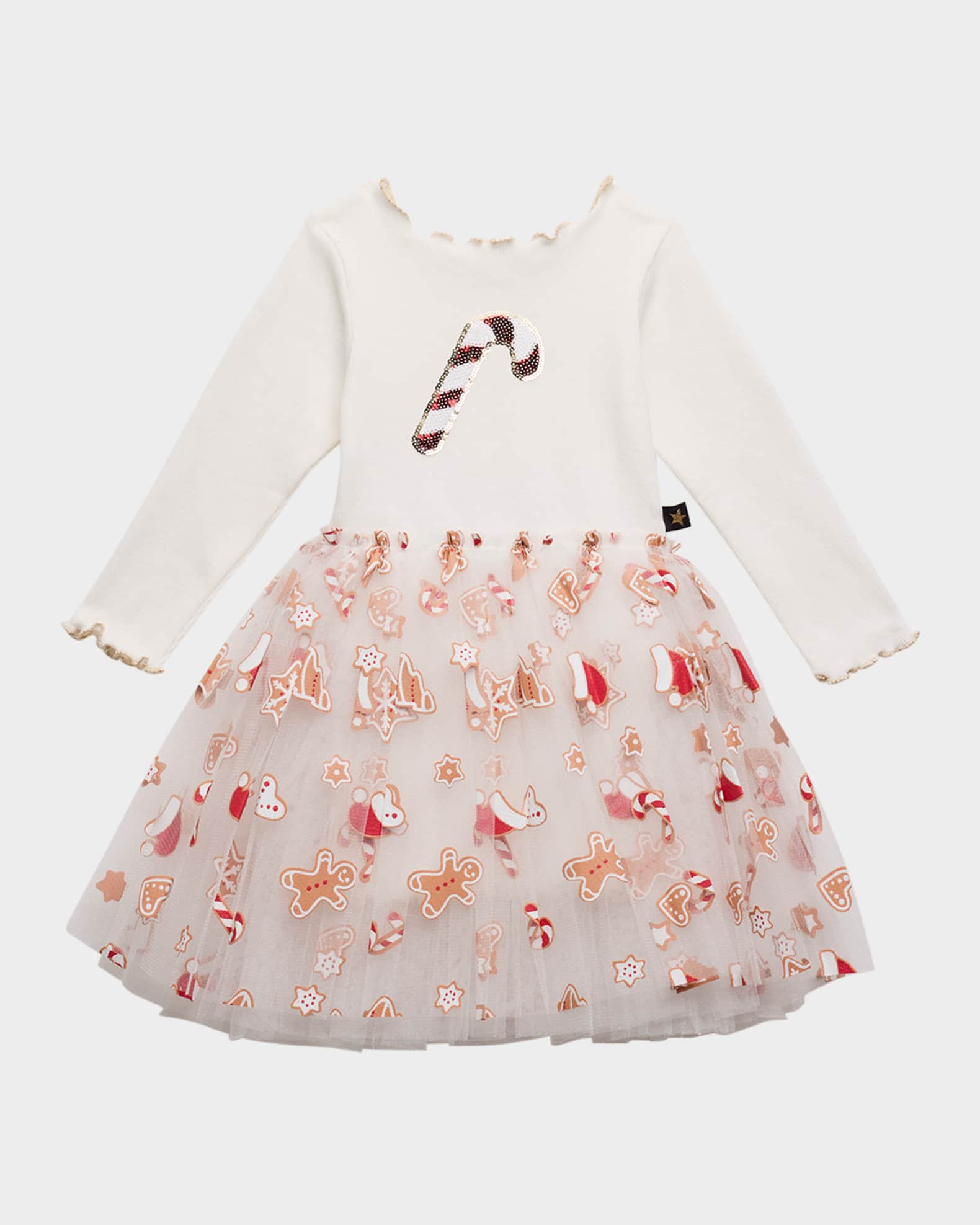 Petite Hailey Girl's Candy Cane Combo Tutu Dress, Size 12M8 Neiman