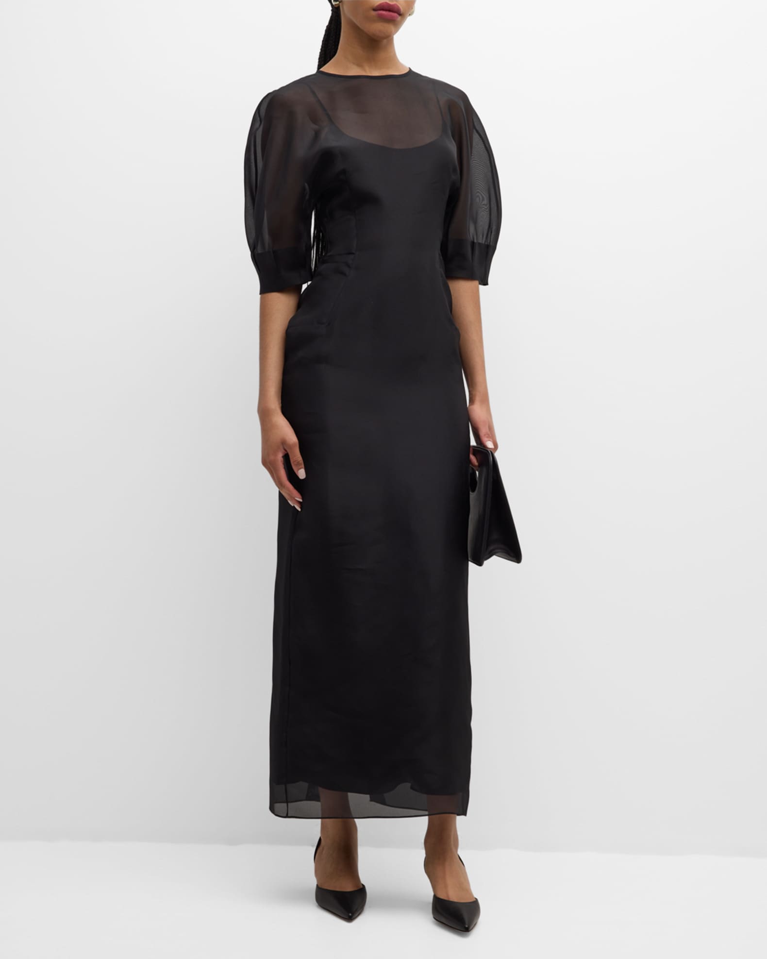 Organza sheer dress hotsell