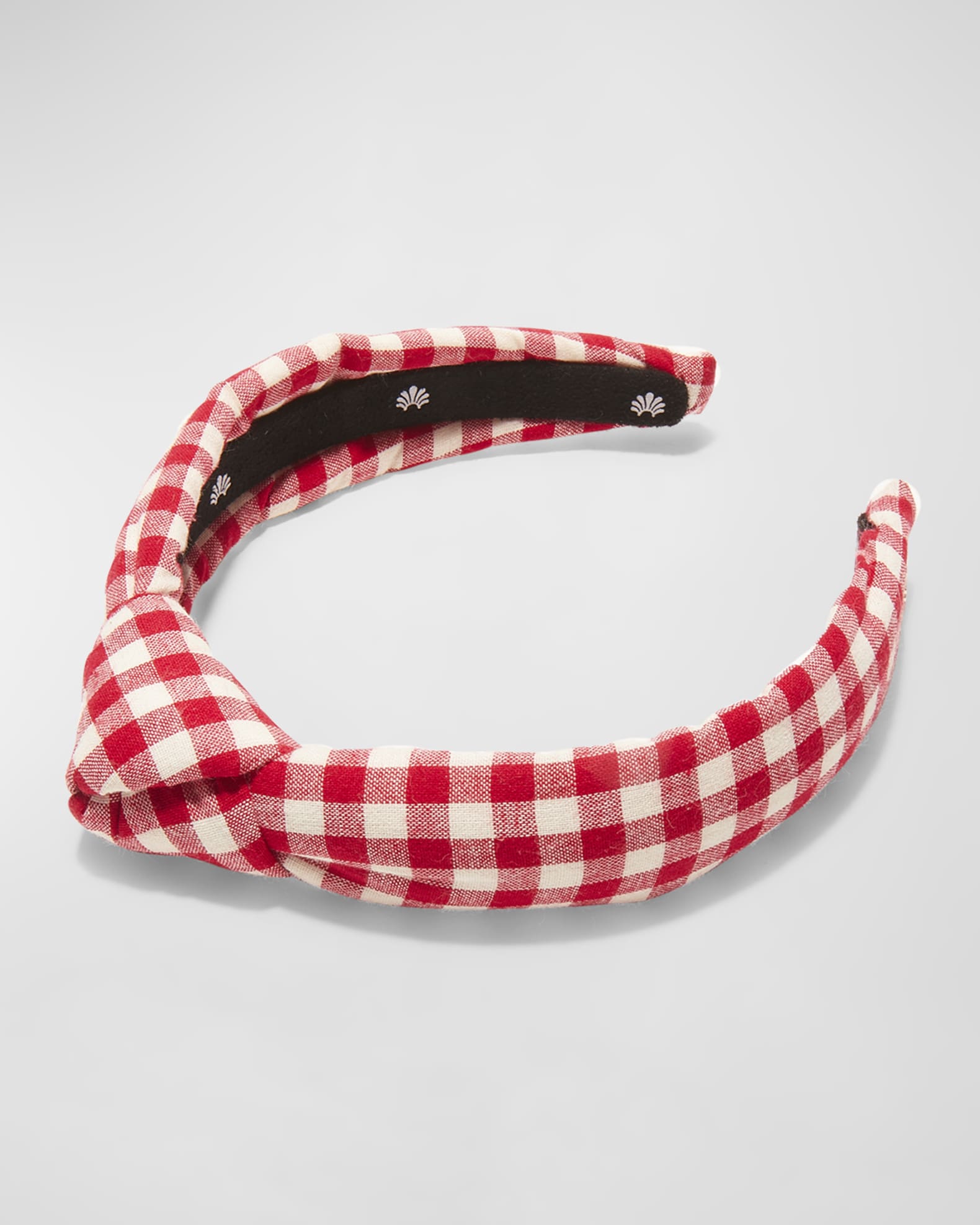 Kids Gingham Knotted Headband  1