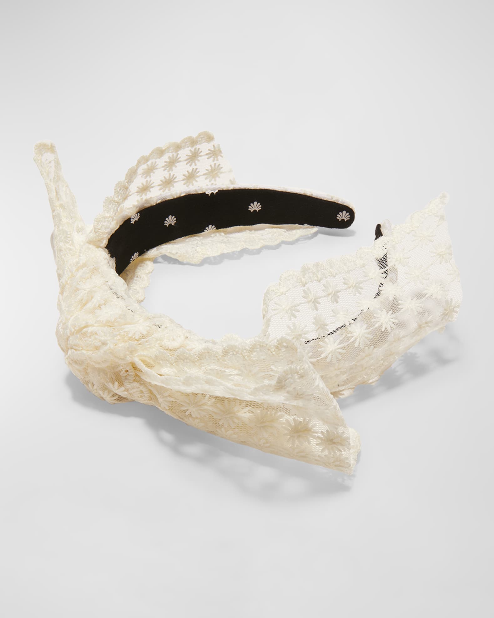 Shirley Lace Bow Headband  1