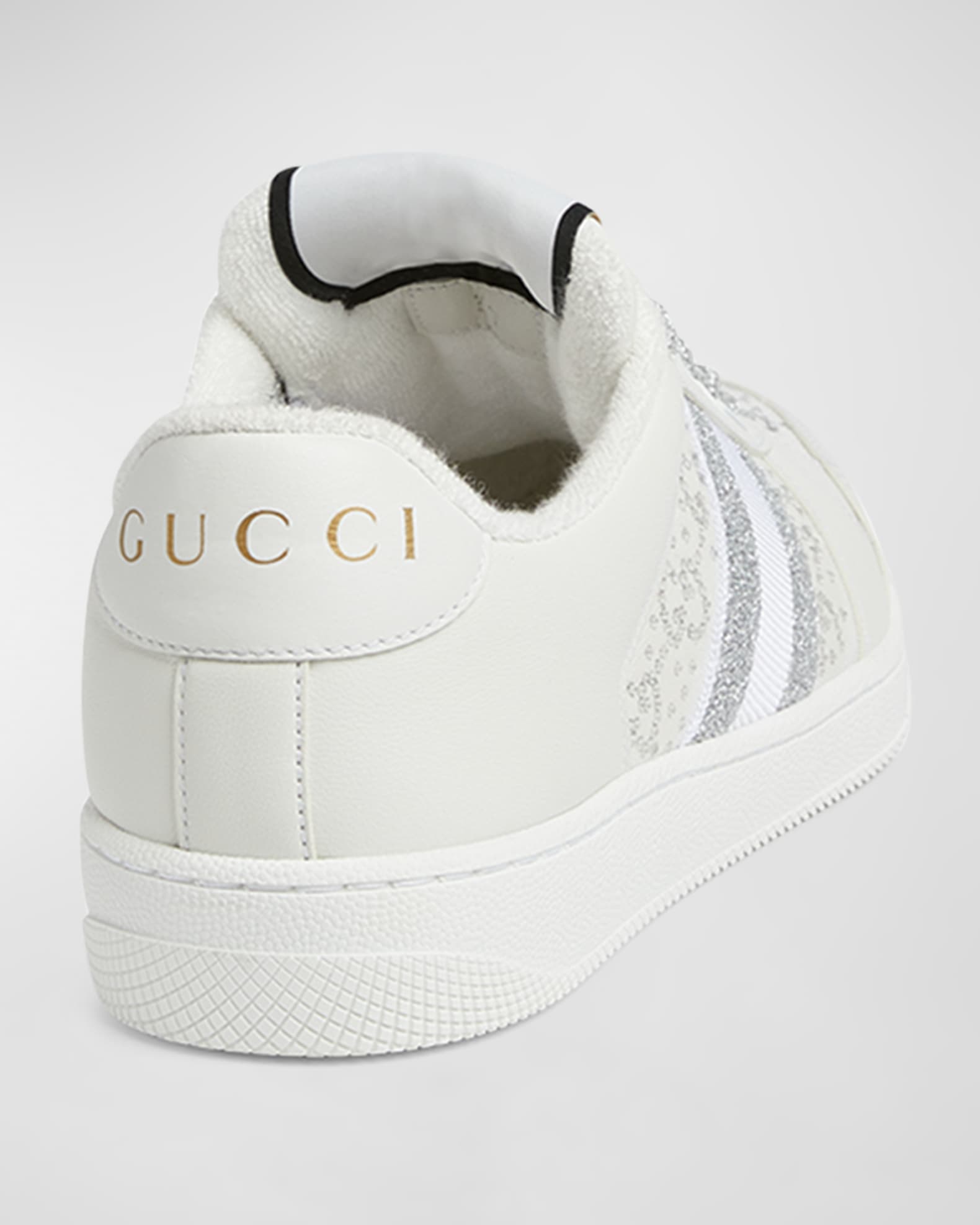 Gucci Crystal GG Web Low-Top Sneakers | Neiman Marcus