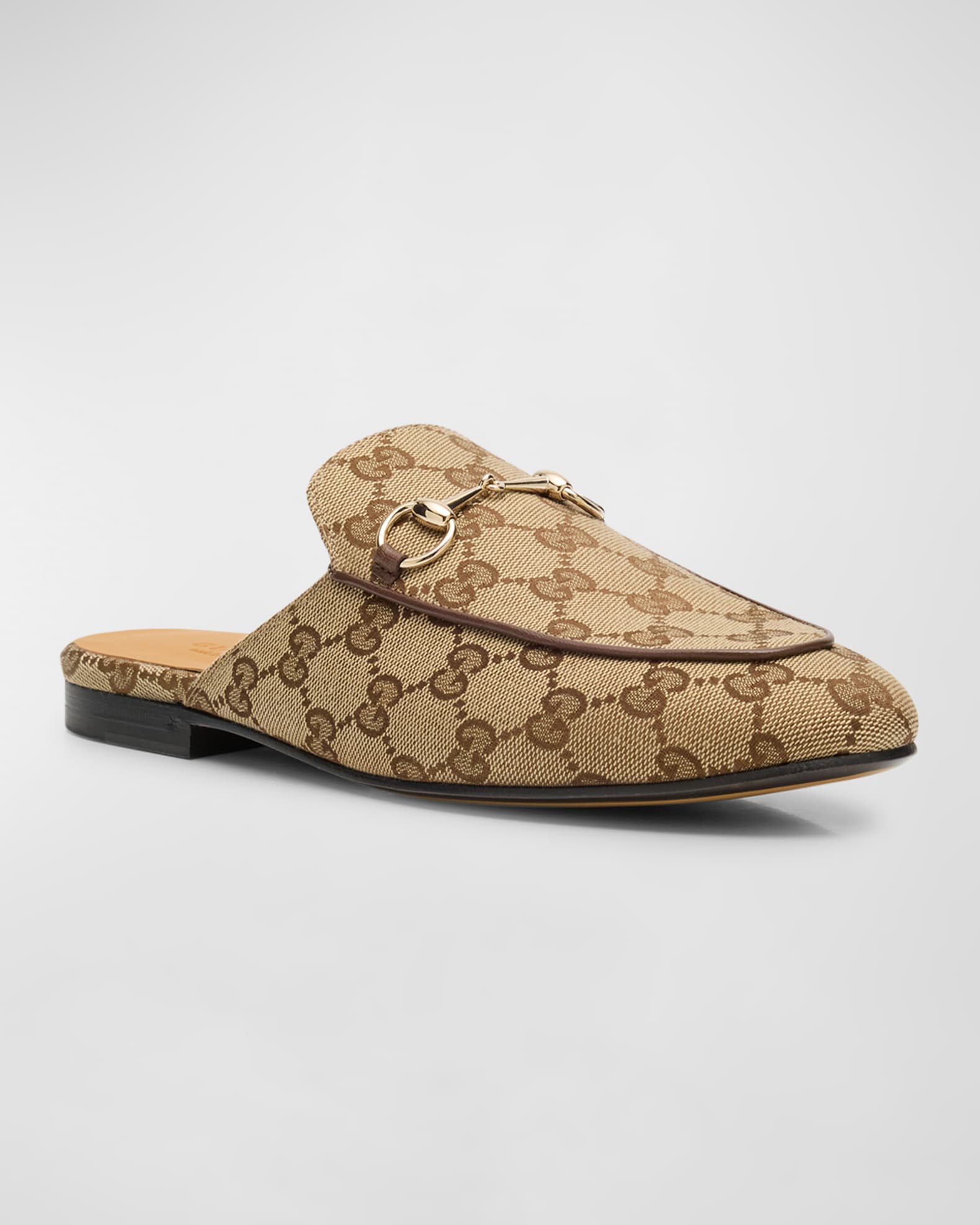 Princetown GG Canvas Bit Loafer Mules 1