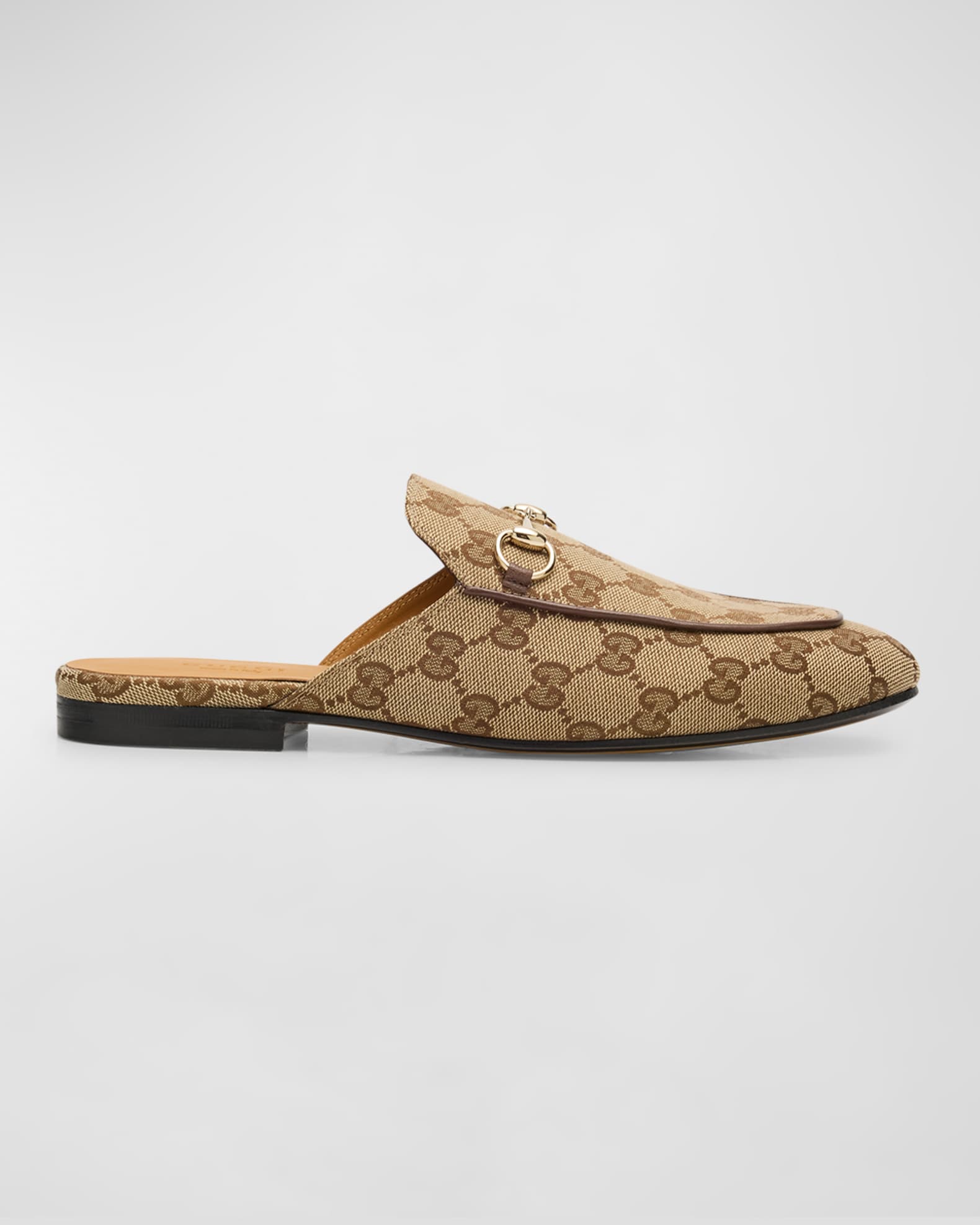 Princetown GG Canvas Bit Loafer Mules 0