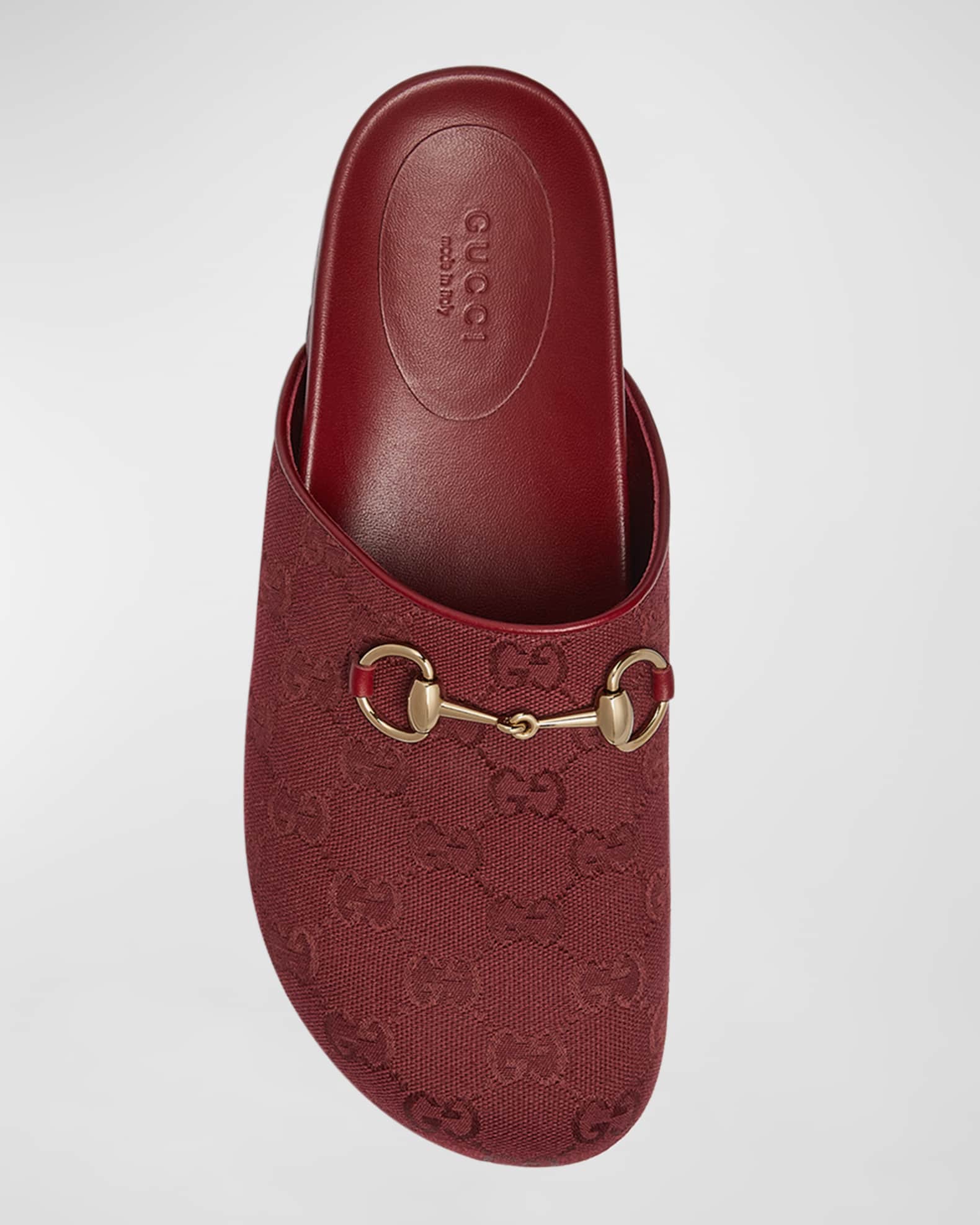 Red gucci mules clearance