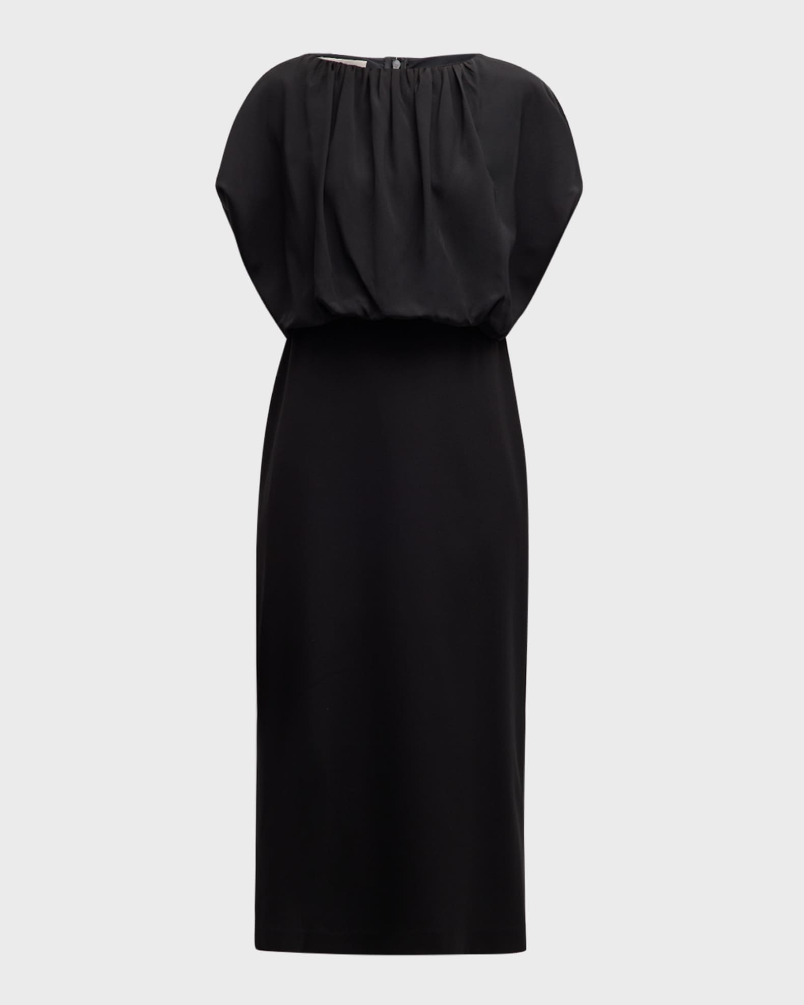 Lafayette 148 New York Split Sleeve Blouson Midi Dress Neiman Marcus