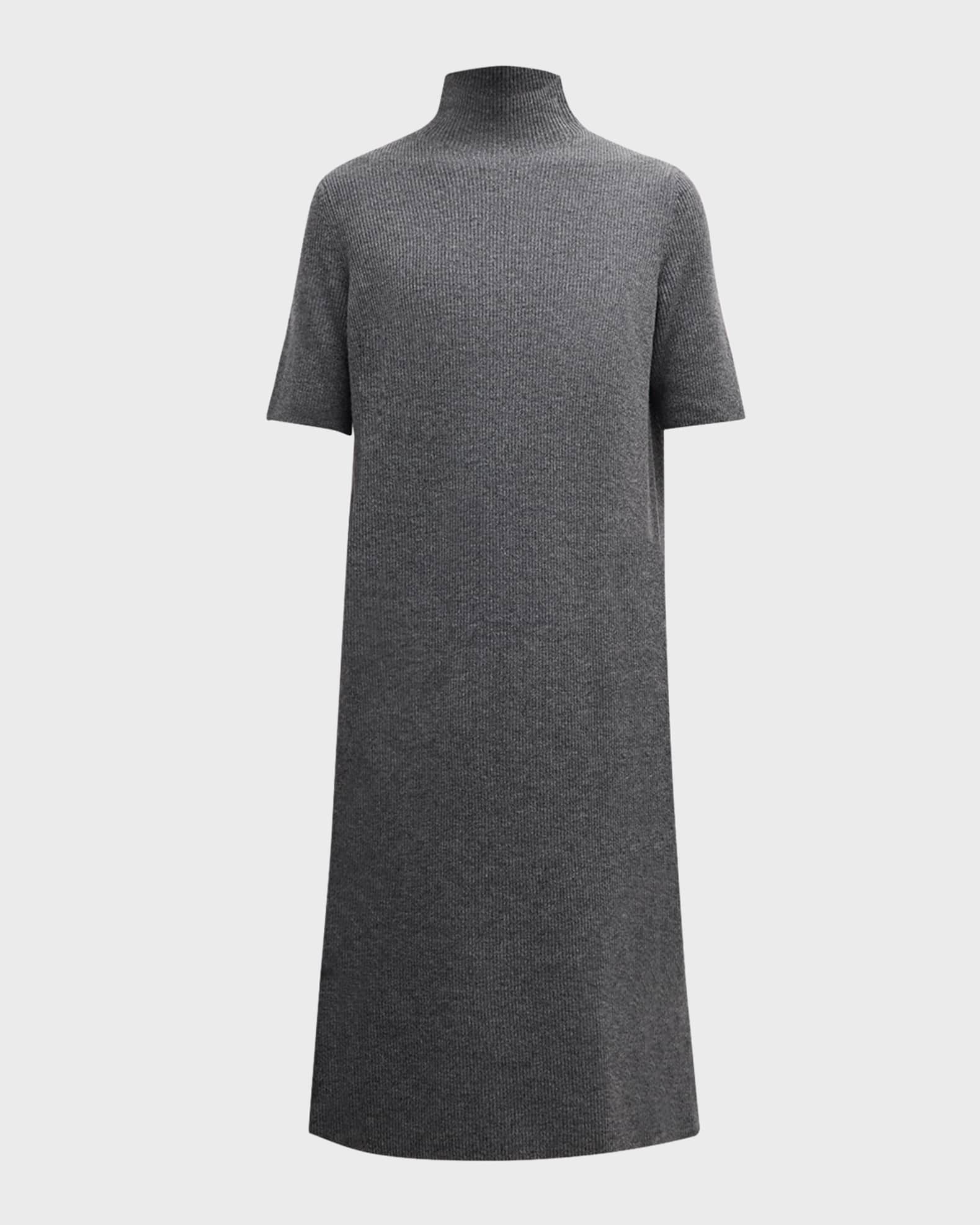 Lafayette 148 New York Ribbed Mock Neck Sweater Dress Neiman Marcus