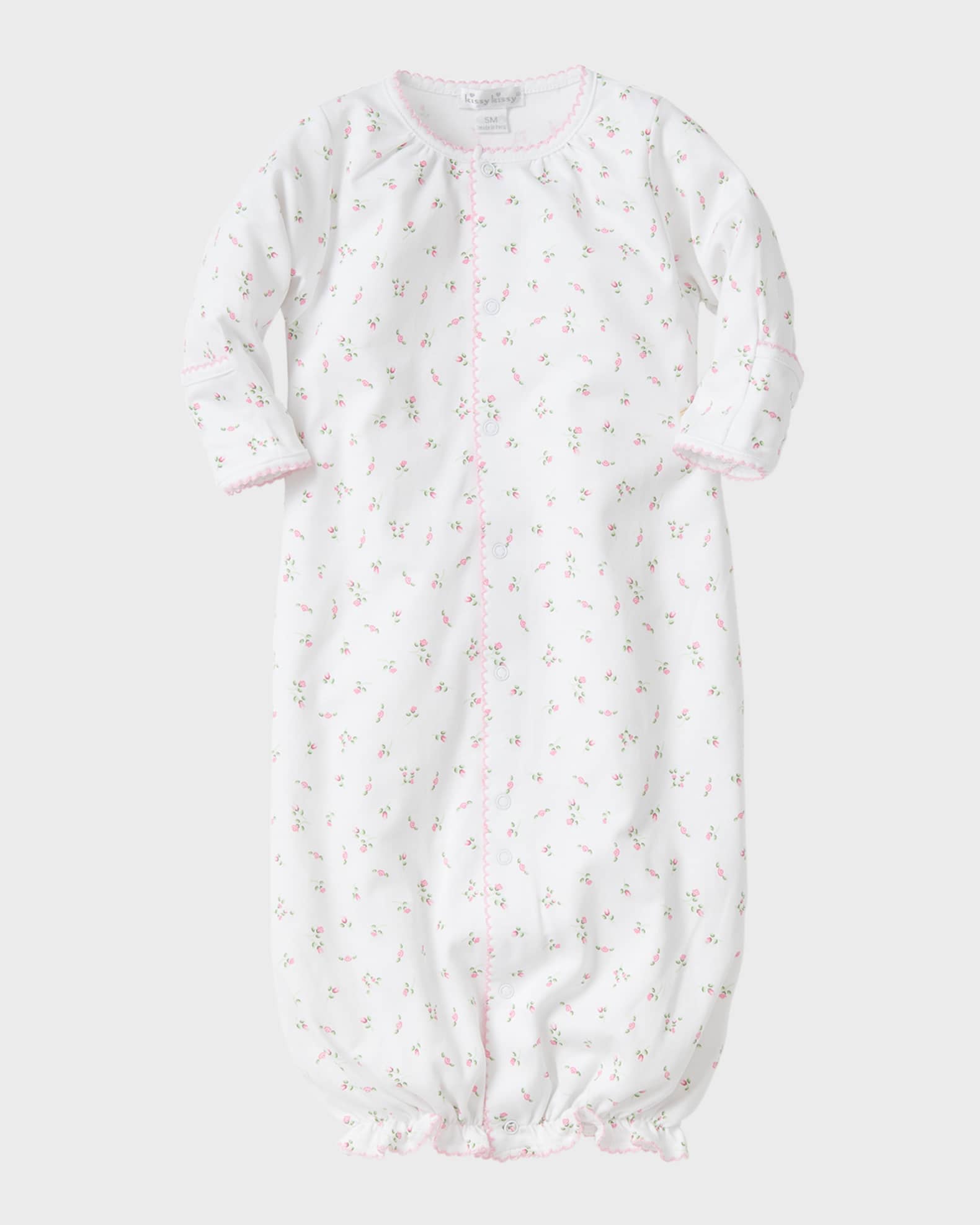 Girl's Garden Rose Convertible Gown, Size Premie-S 0