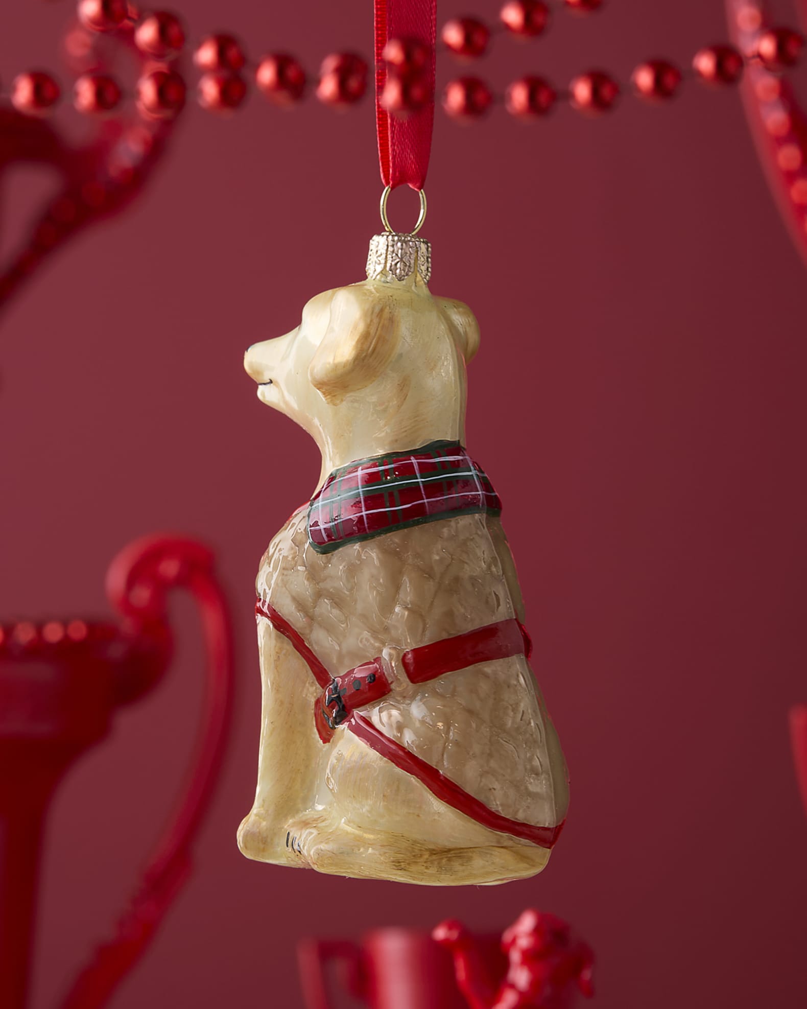 Yellow lab christmas ornament 2025