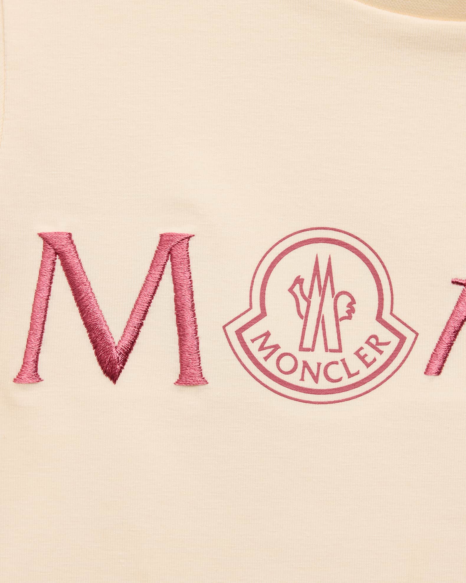 Moncler Girl's Embroidered Logo-Print T-Shirt, Size 3M-3 | Neiman