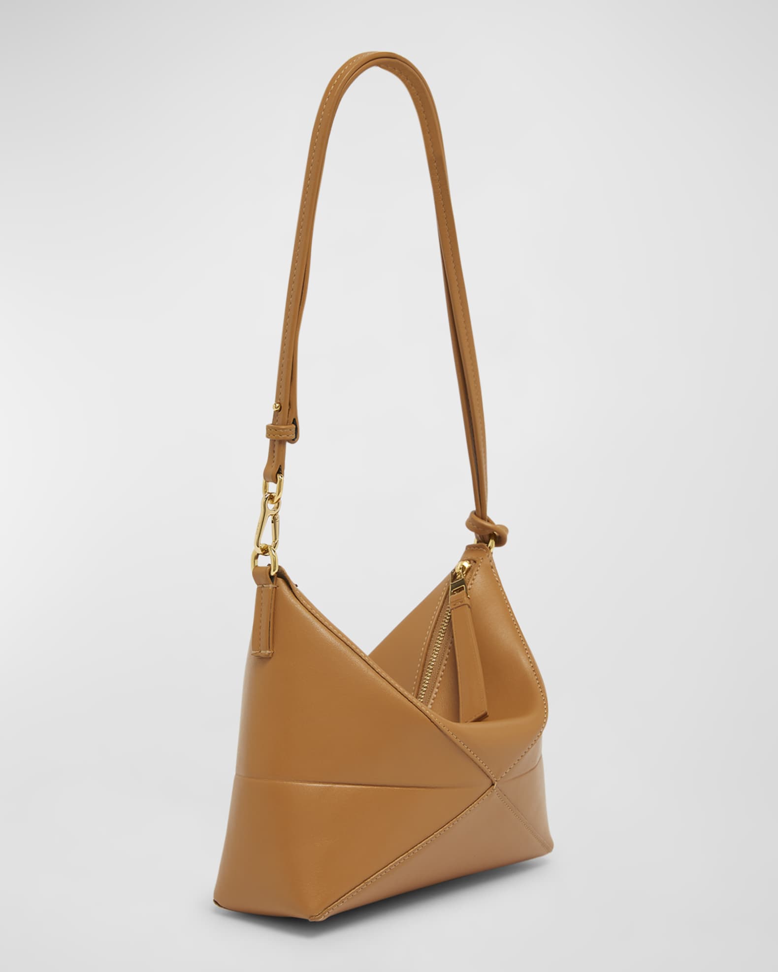 Loewe Puzzle Fold Leather Pouch Shoulder Bag | Neiman Marcus