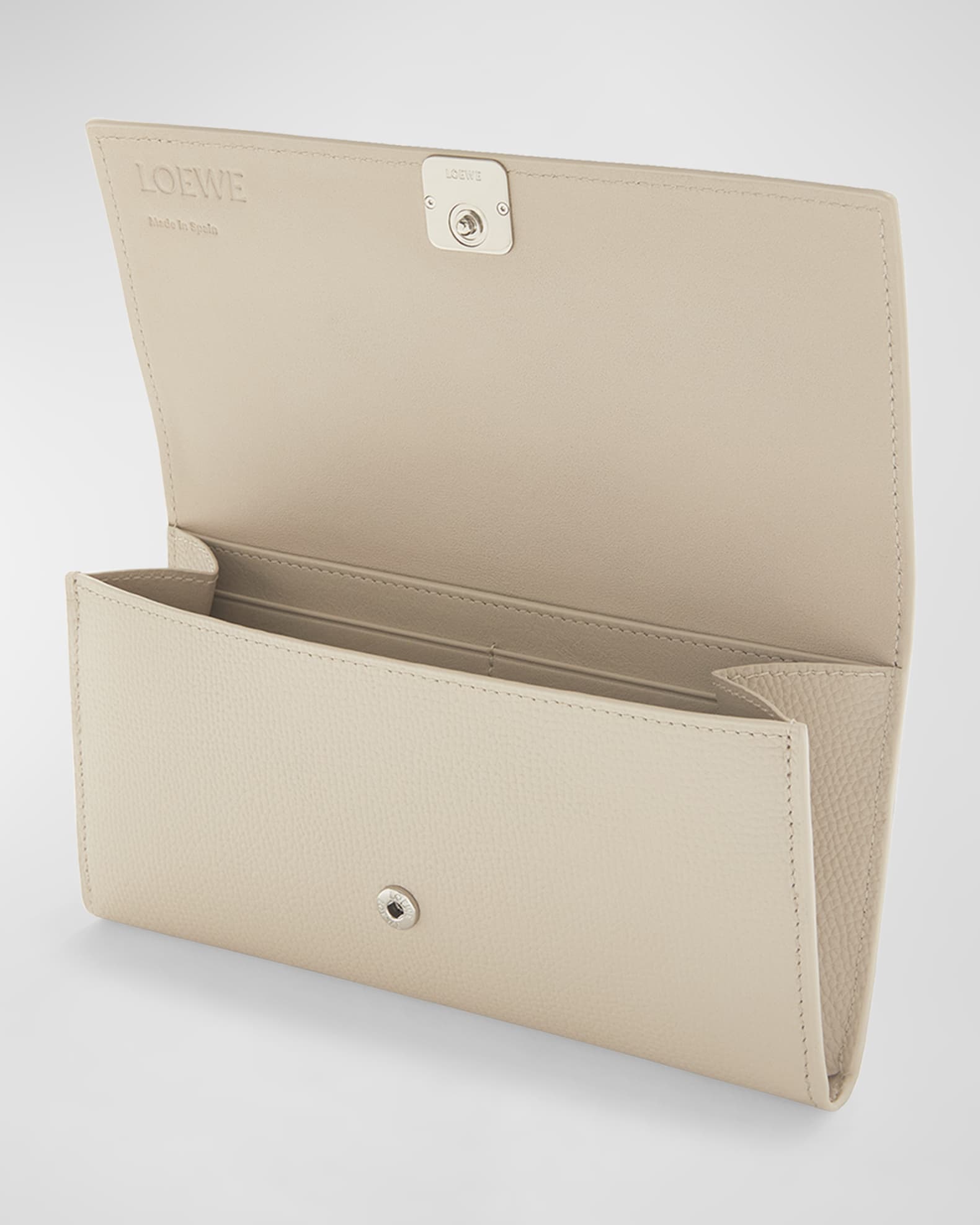 Loewe Anagram Flap Leather Continental Wallet Neiman Marcus
