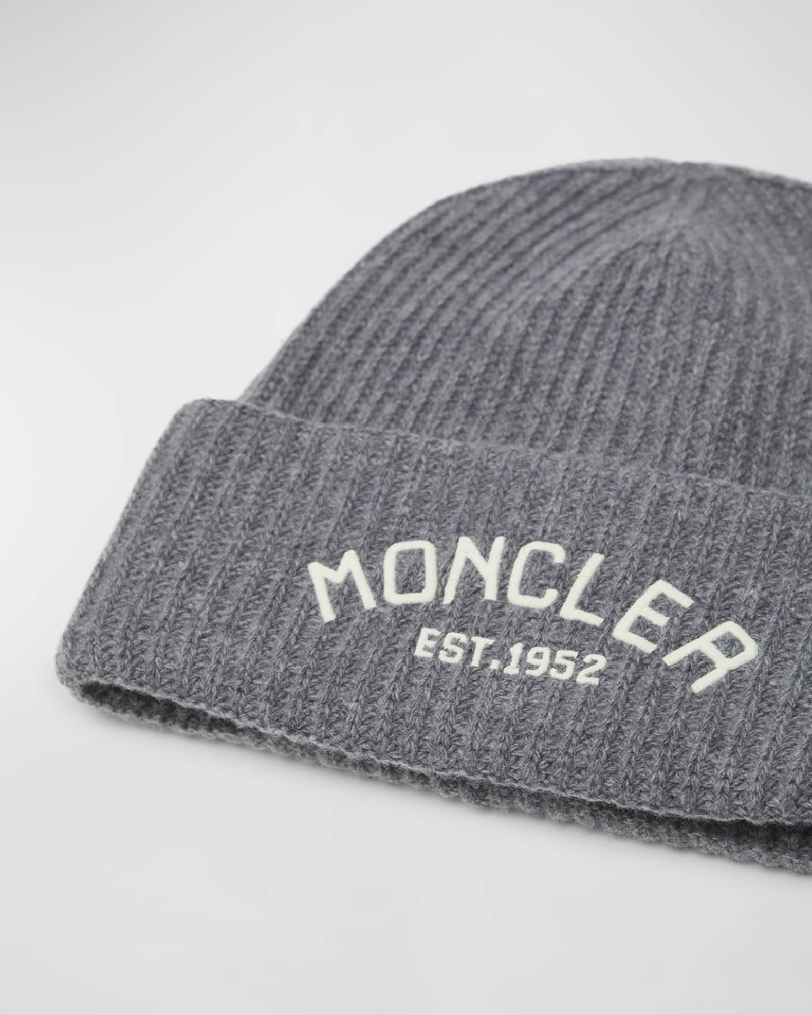 Kid's Wool Embroidered Logo-Print Beanie, Size S-L 1