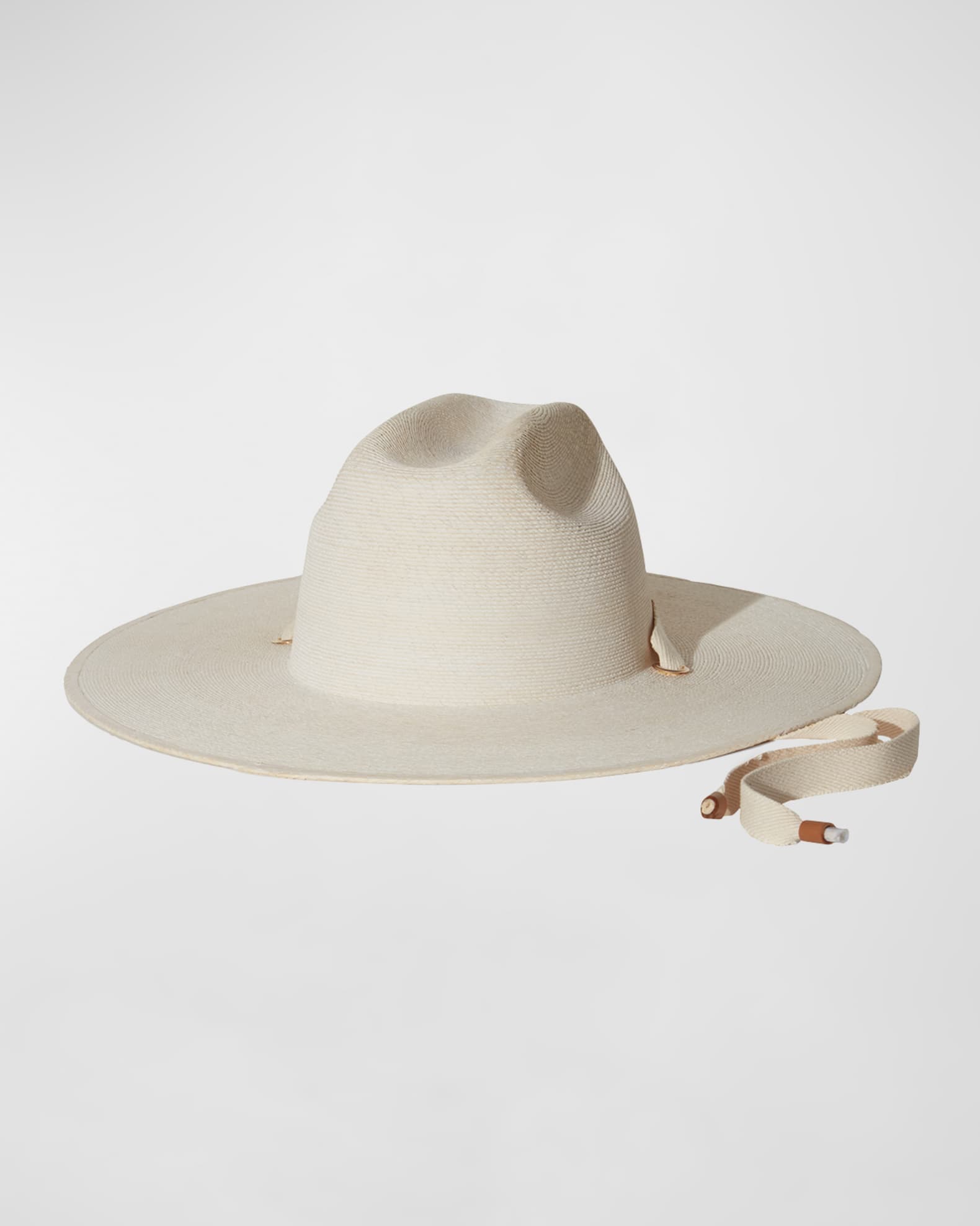 Janessa Leone Palmer Straw Fedora With Tonal Band