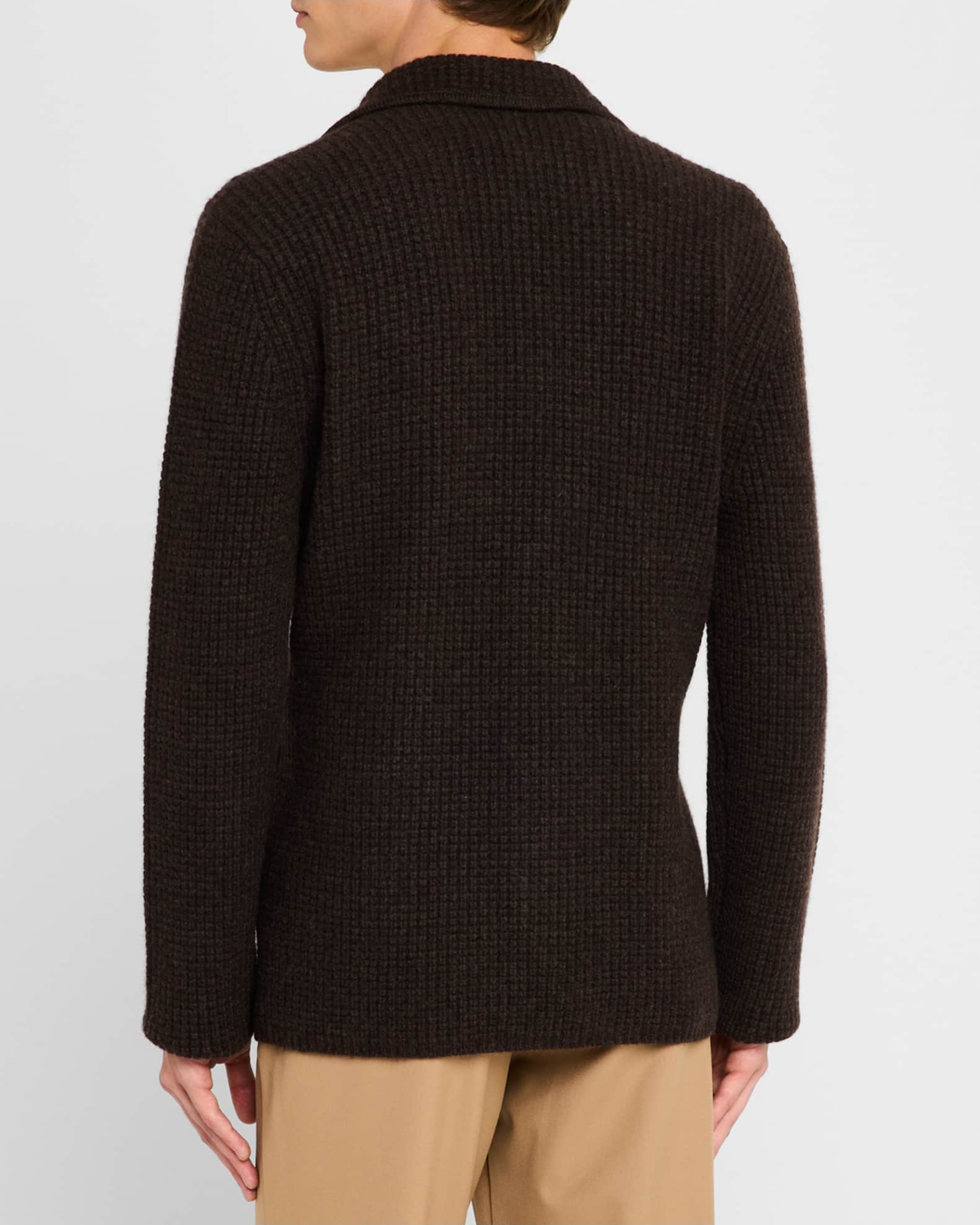 Neiman Marcus Men s Wool and Cashmere Sweater Jacket Neiman Marcus