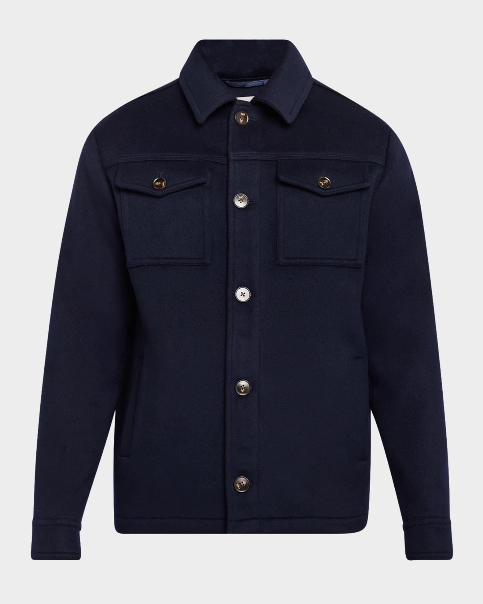 Men's Wool Double-Face Trucker Jacket 0
