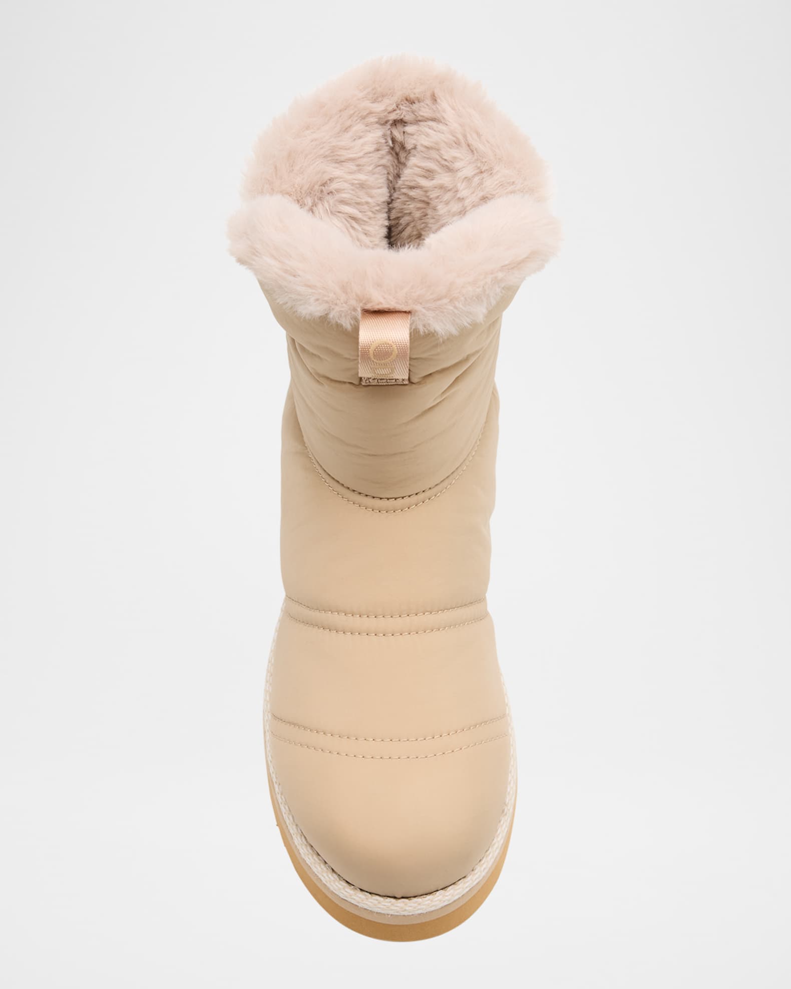 Rose Puffy Faux Fur Winter Booties