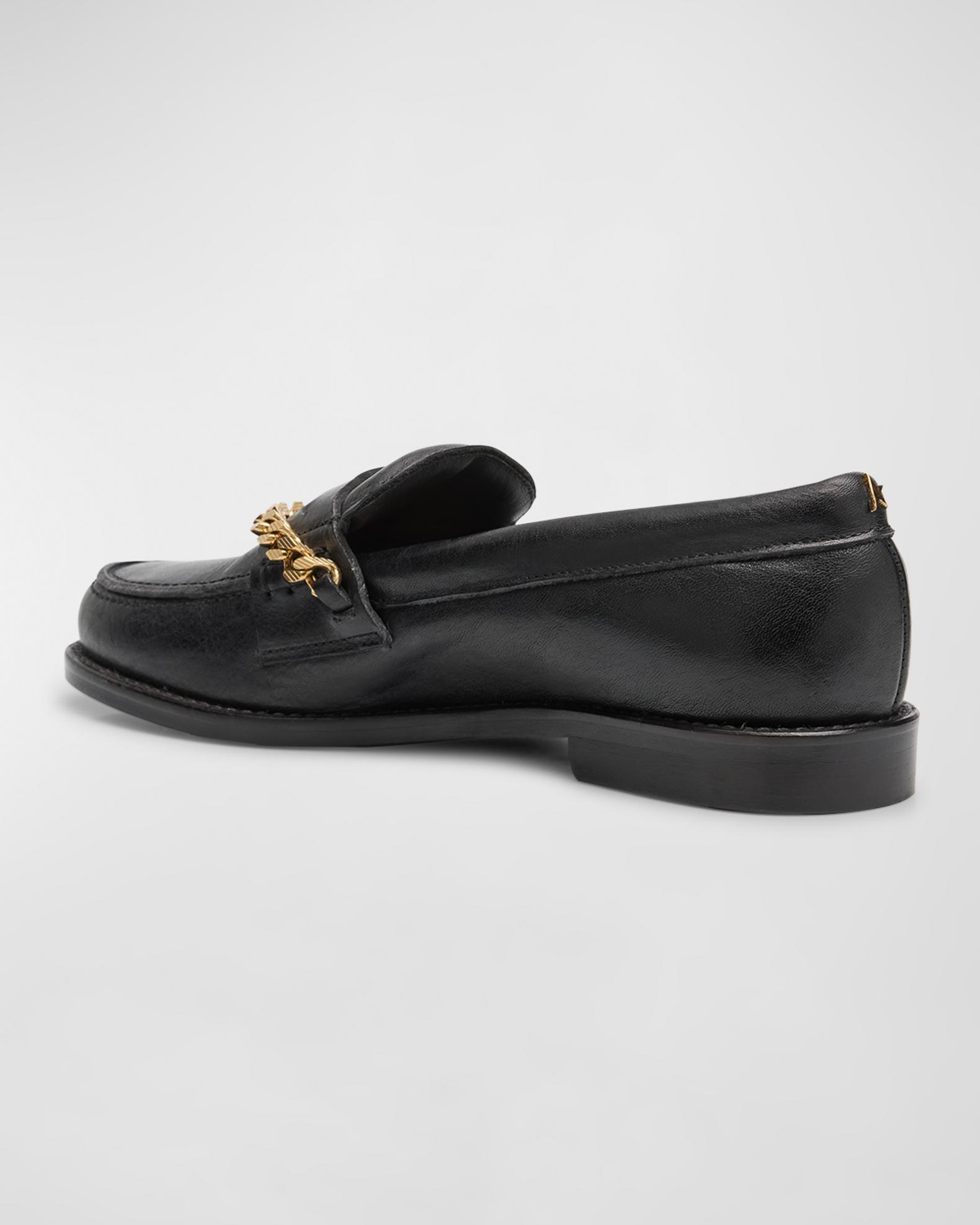 Golden Goose Jerry Chain Leather Penny Loafers | Neiman Marcus display picture 1