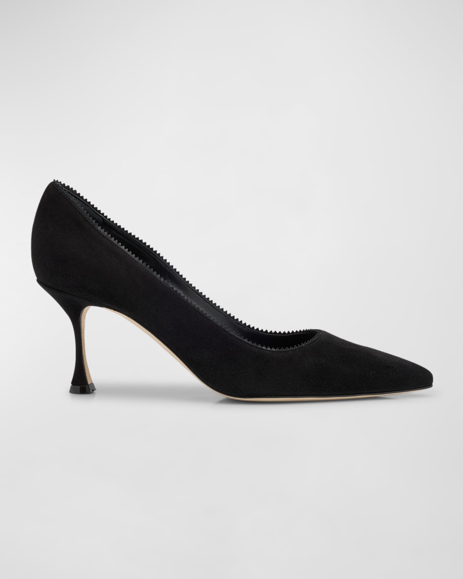 Manolo Blahnik Gala Suede Stiletto Pumps Neiman Marcus