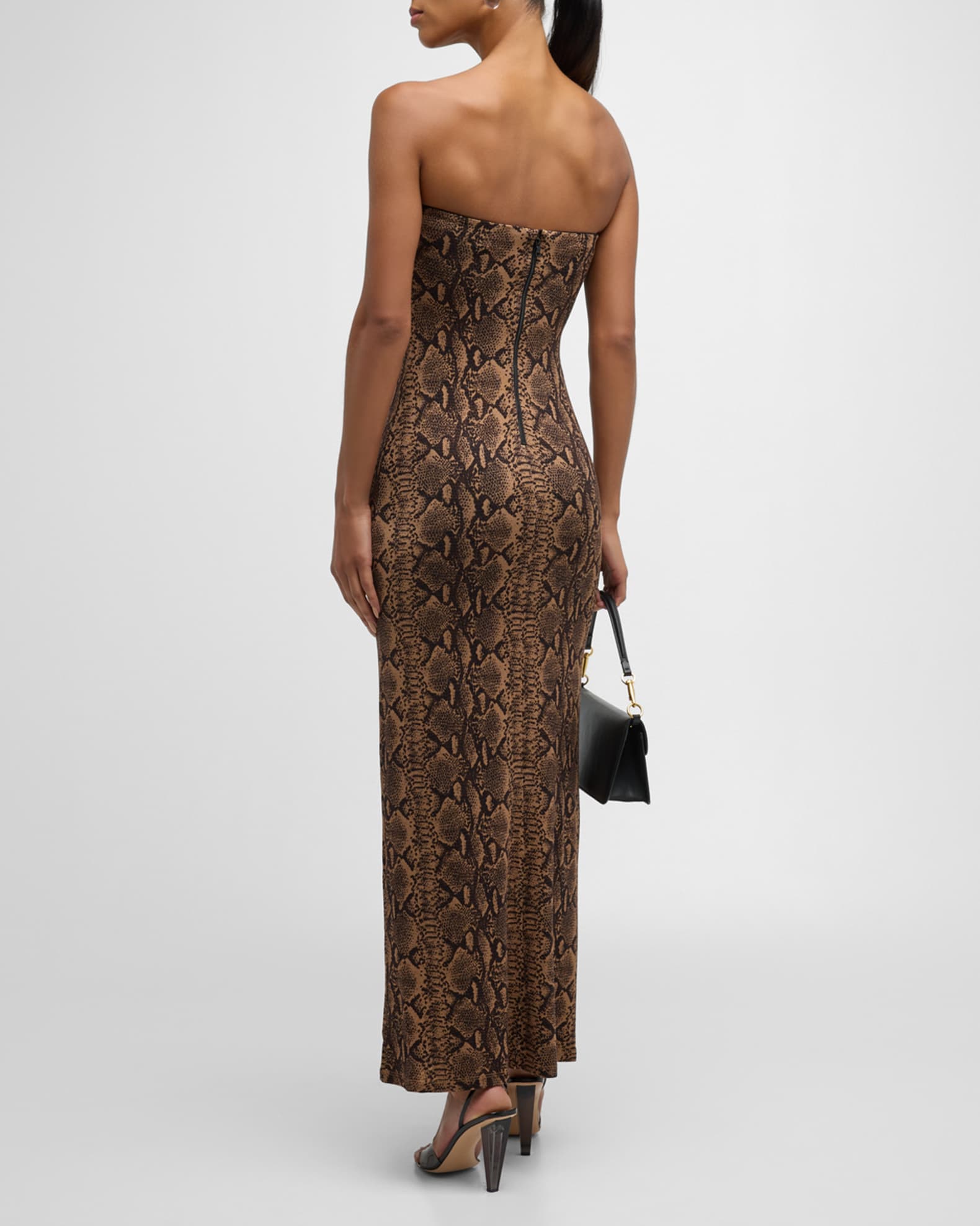 Delora Strapless Midi Dress