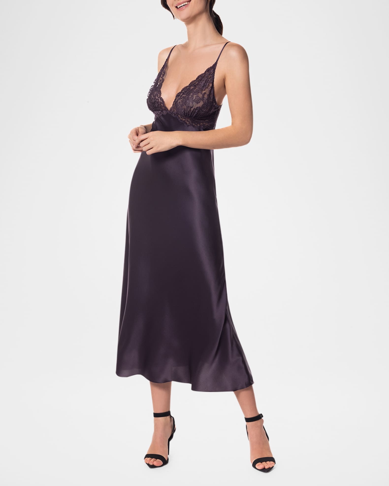 Silk charmeuse nightgown store