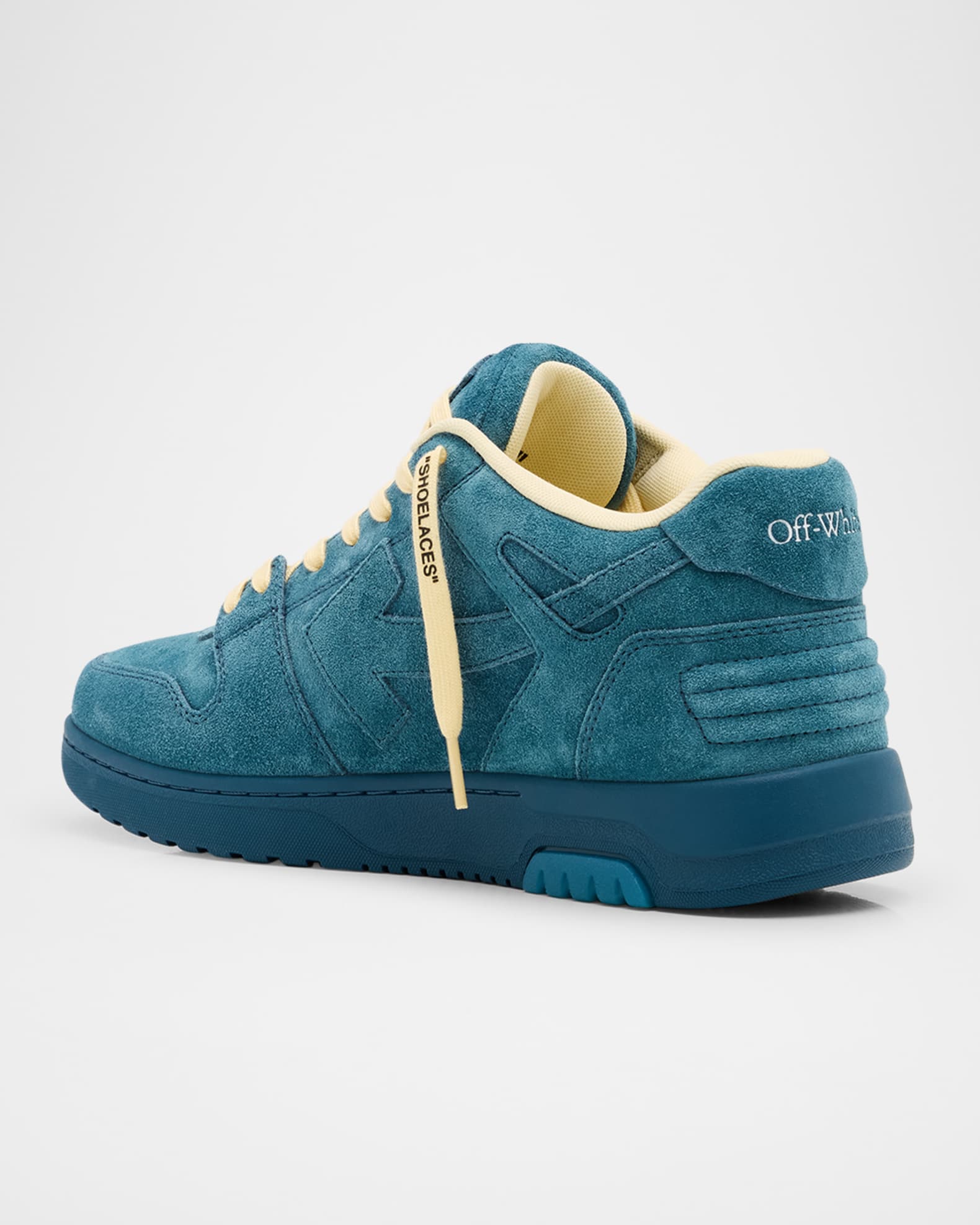 Off white suede industrial sneakers new arrivals
