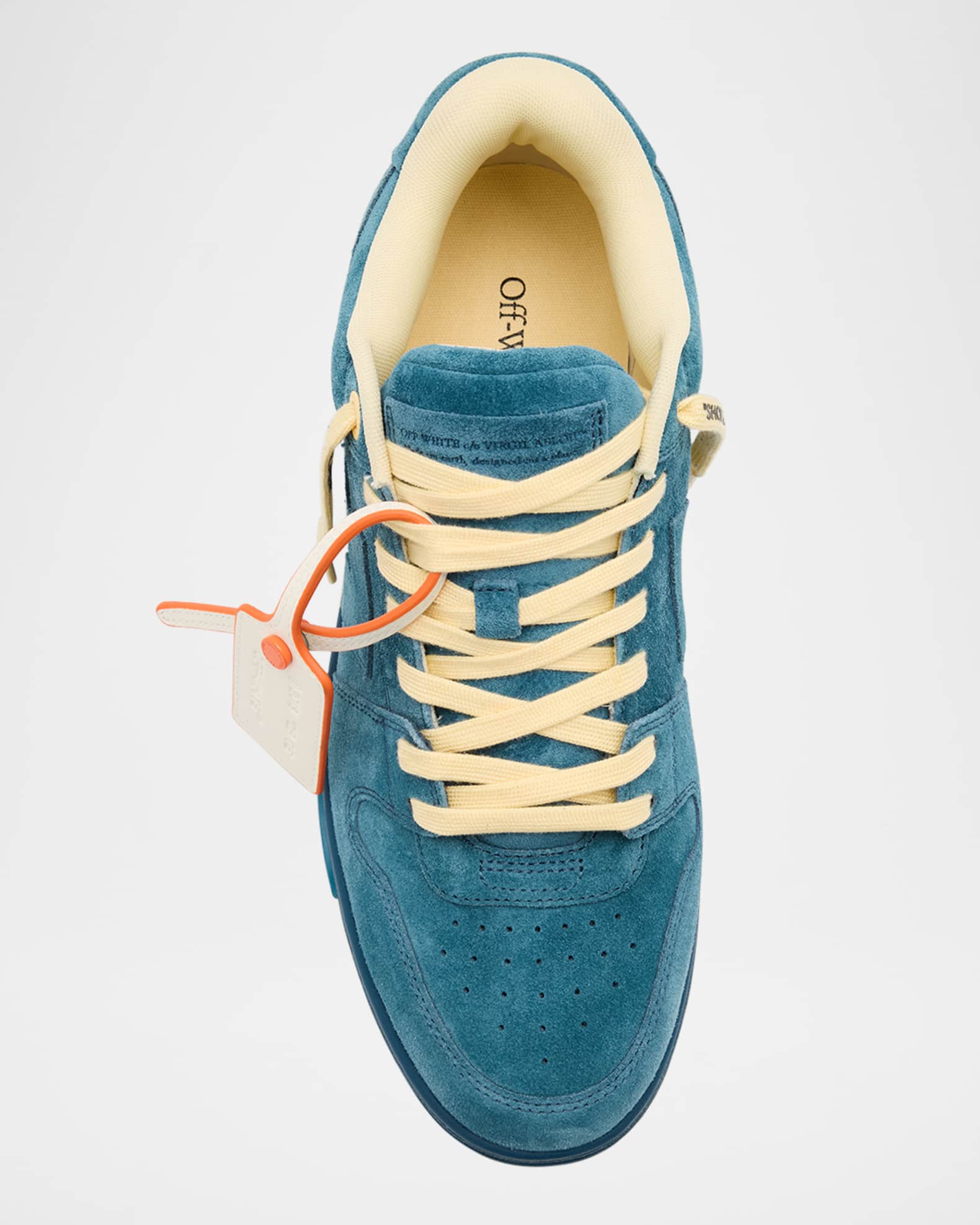 Off White Men s Out of Office Suede Sneakers Neiman Marcus