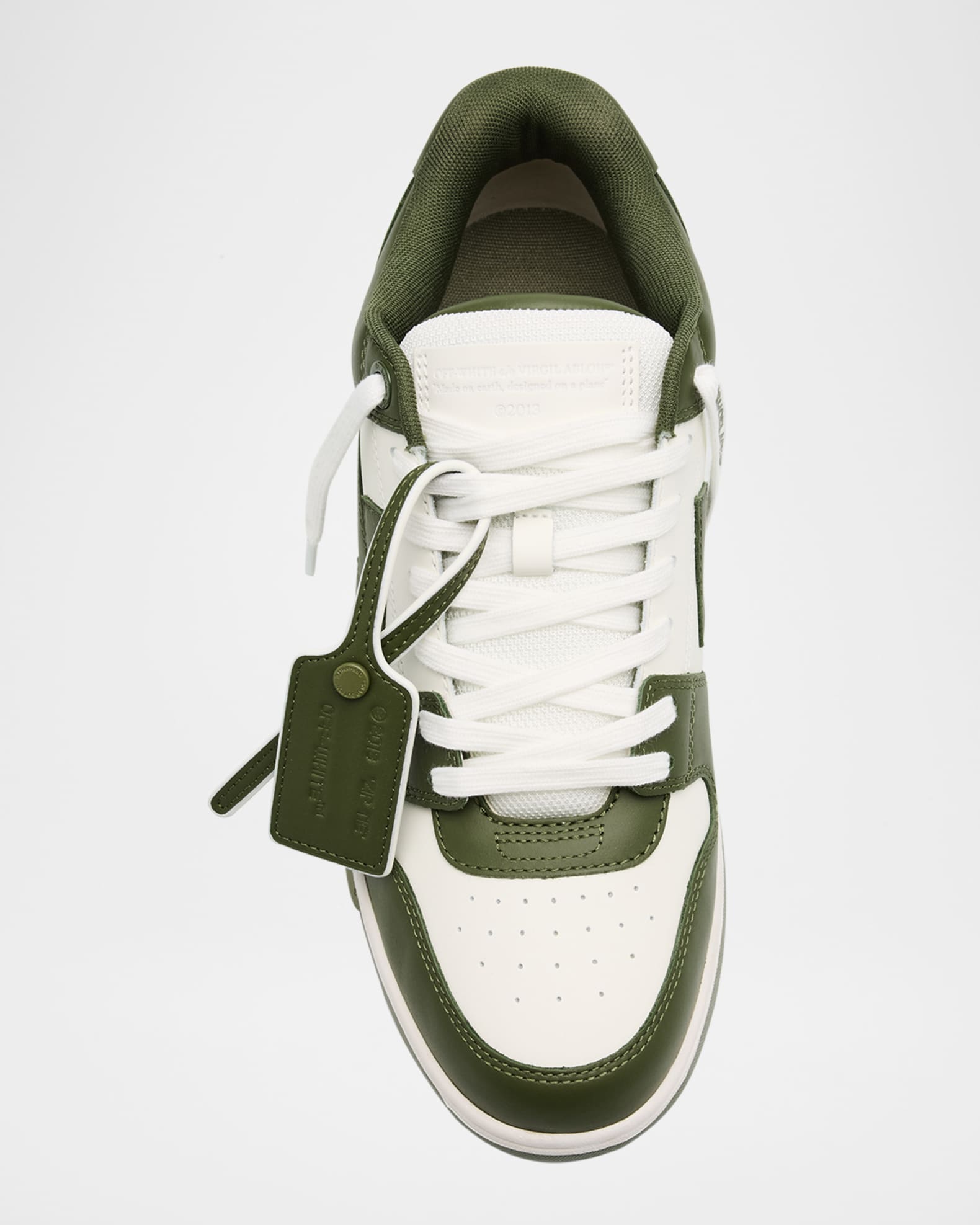Off-White Men's Out Of Office Leather Low-Top Sneakers