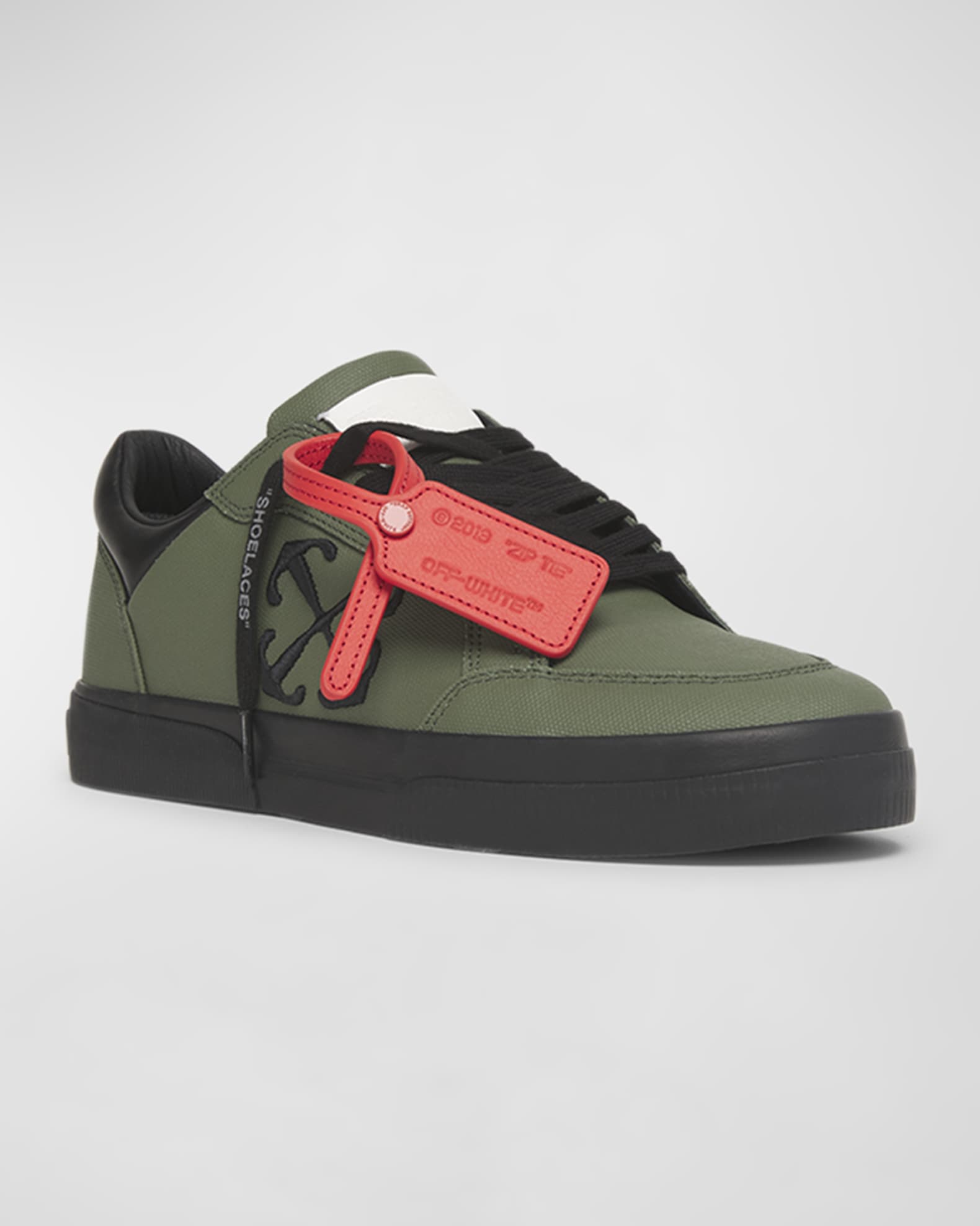 OffWhite Men's New Vulcanized Canvas LowTop Sneakers Neiman Marcus