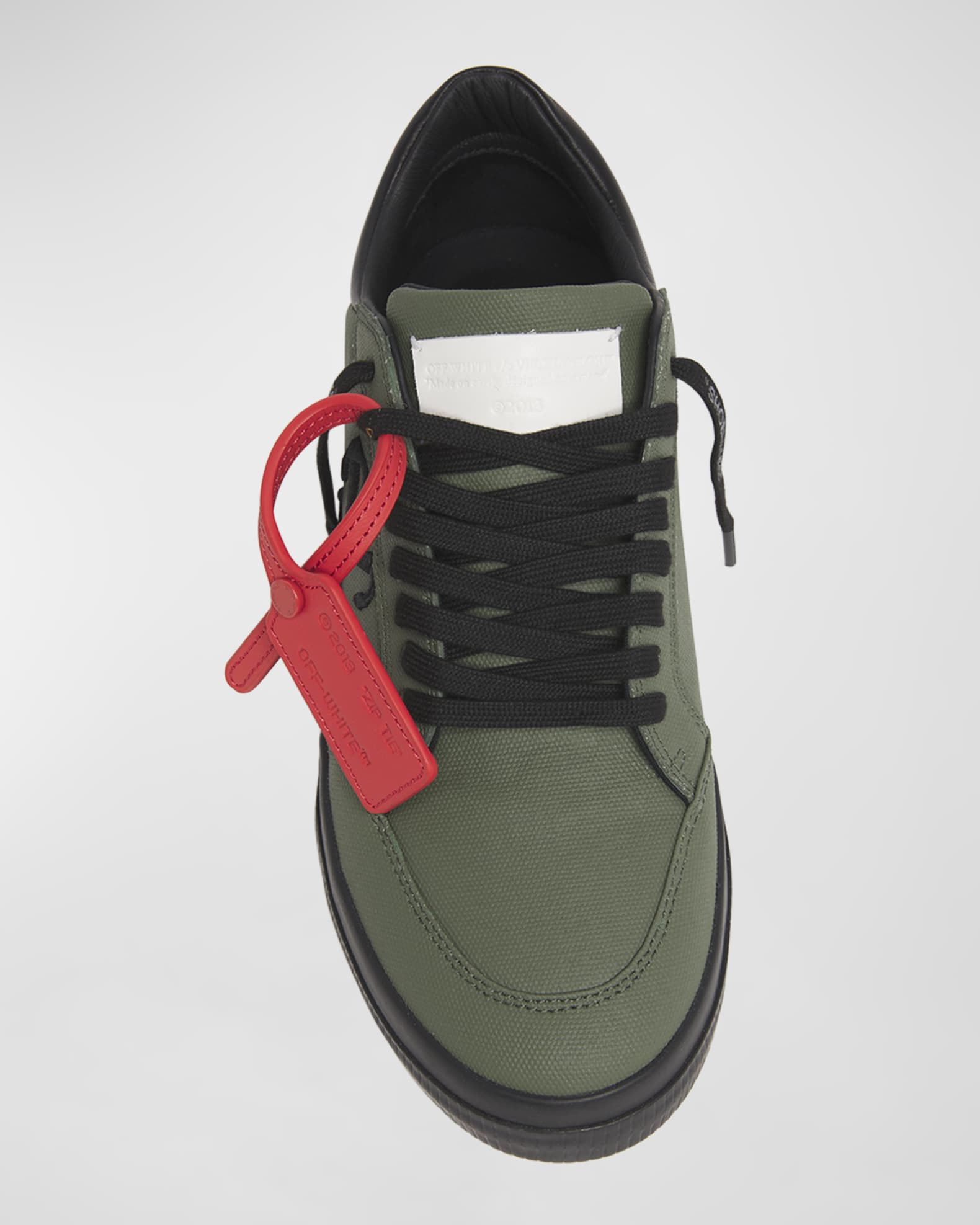 OffWhite Men's New Vulcanized Canvas LowTop Sneakers Neiman Marcus