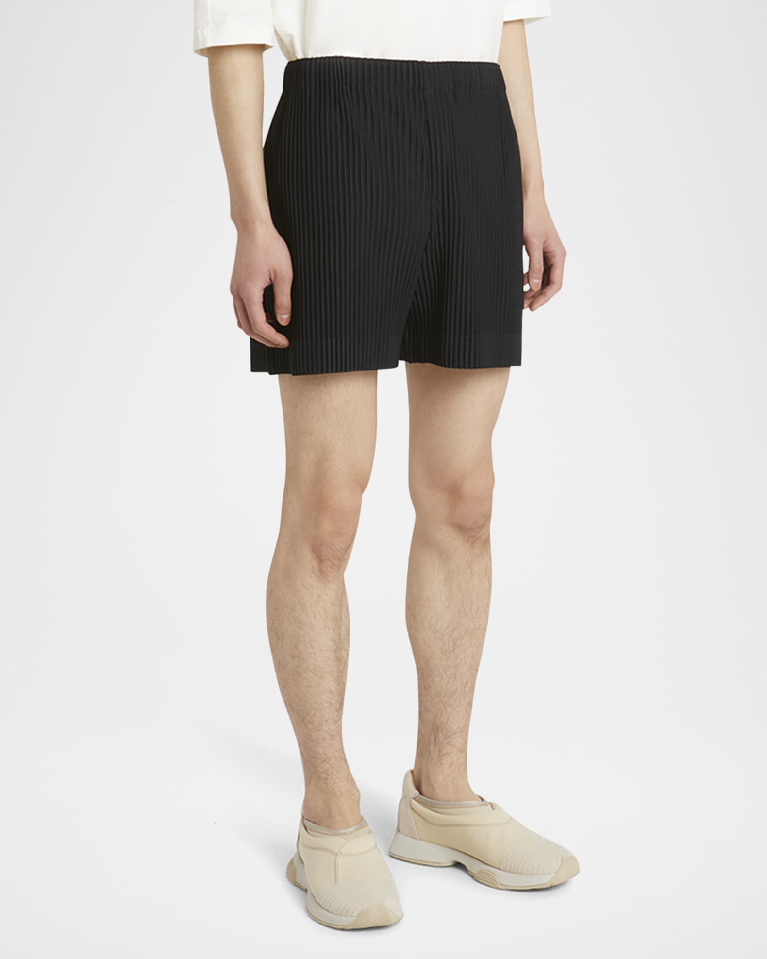 Homme Plisse Issey Miyake Men's Pleated Pull-On Shorts