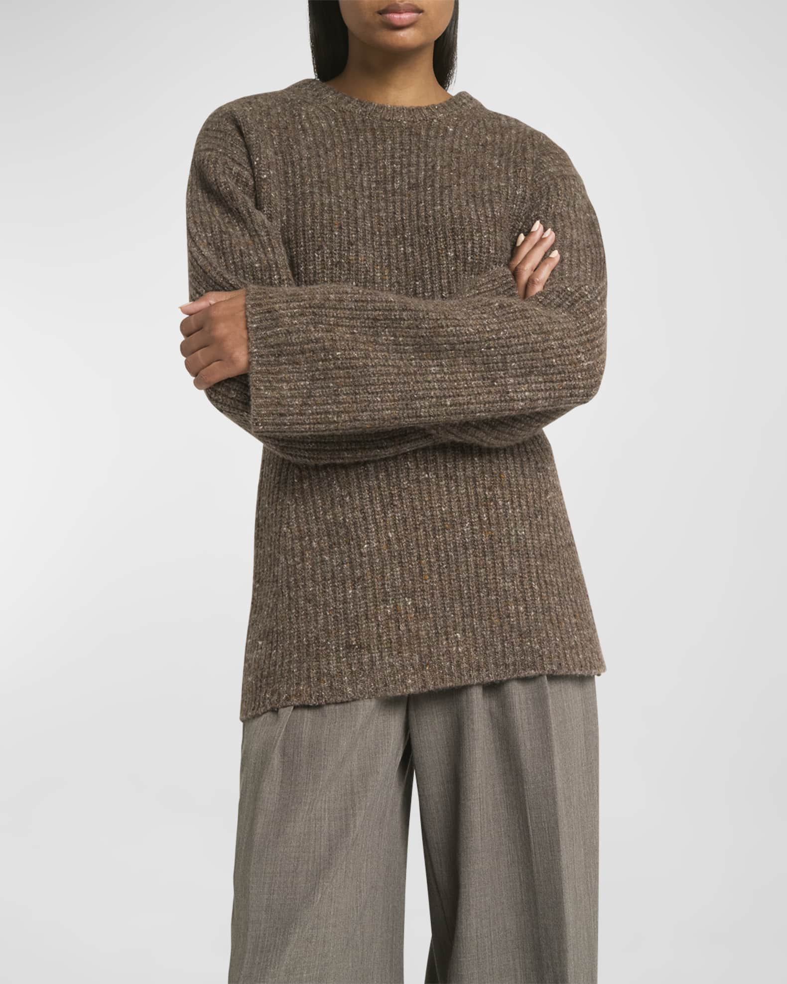 Nolan Cashmere Ribbed Sweater