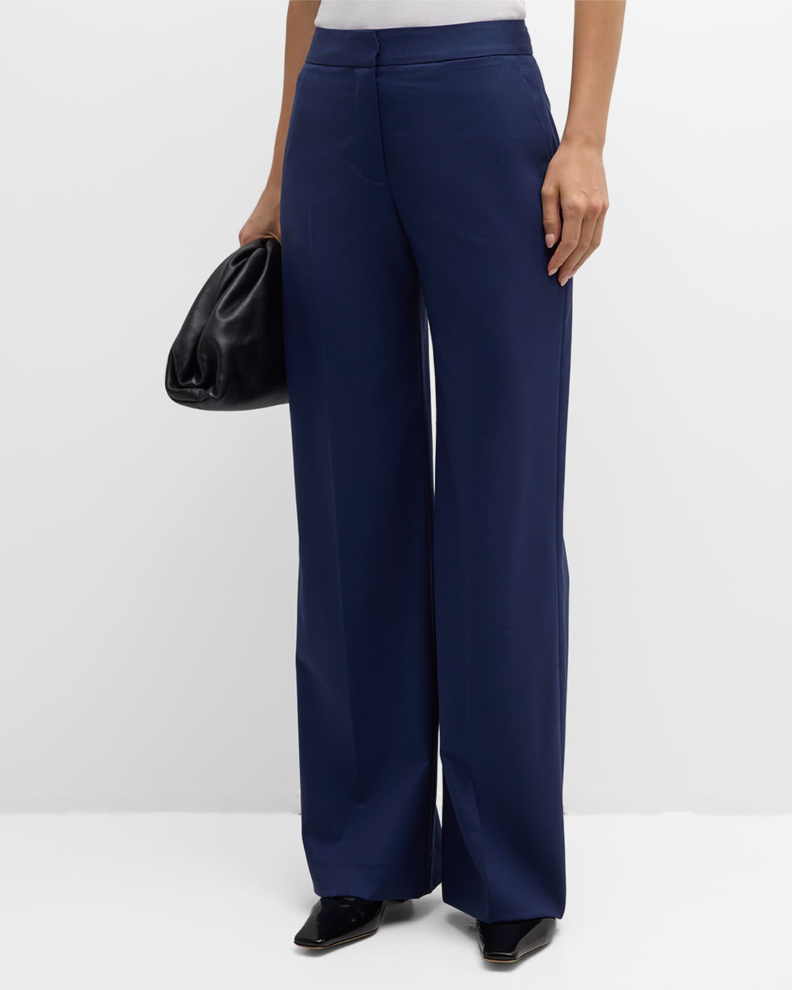 Wide-Leg Seasonless Wool Trousers 1