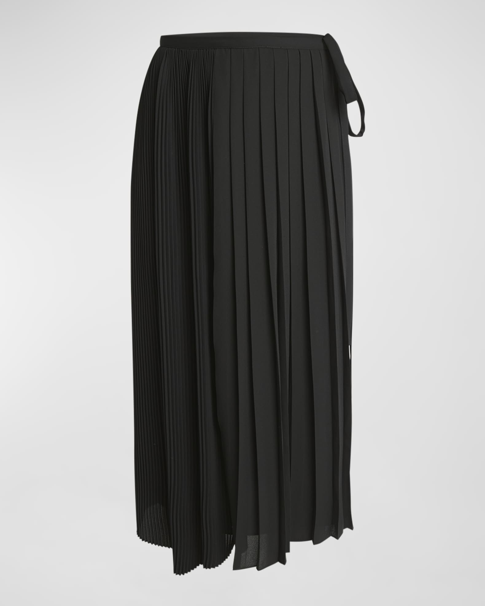 Plisse Midi Wrap Skirt 0