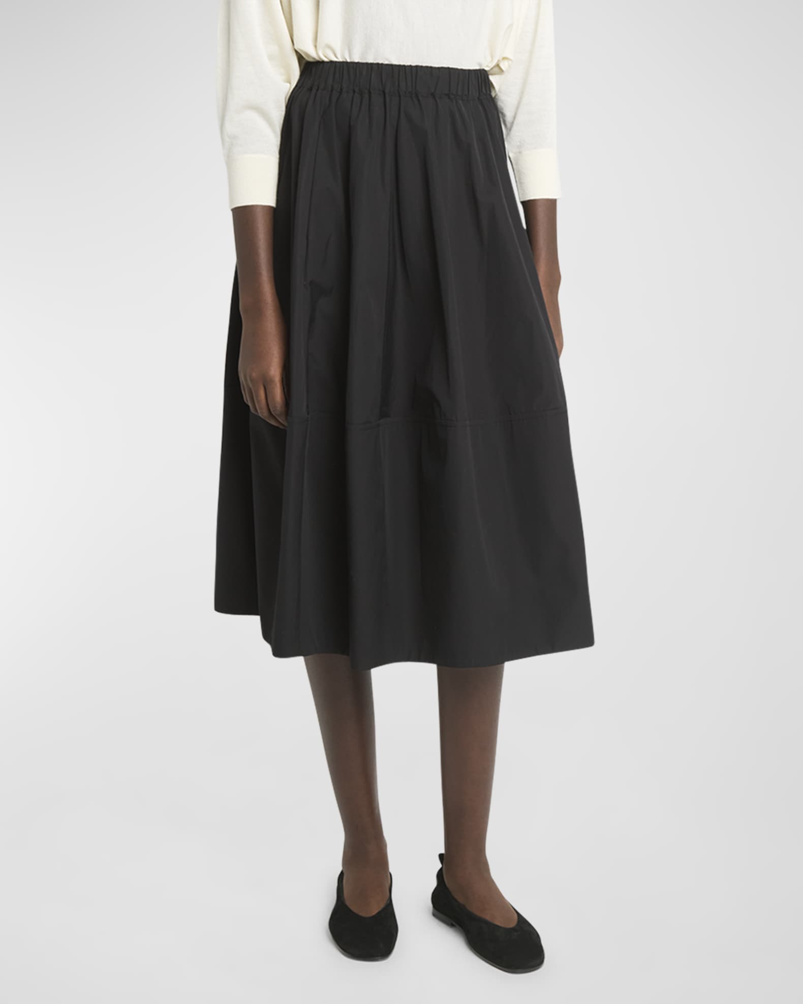 Cotton Midi Bubble Skirt 1