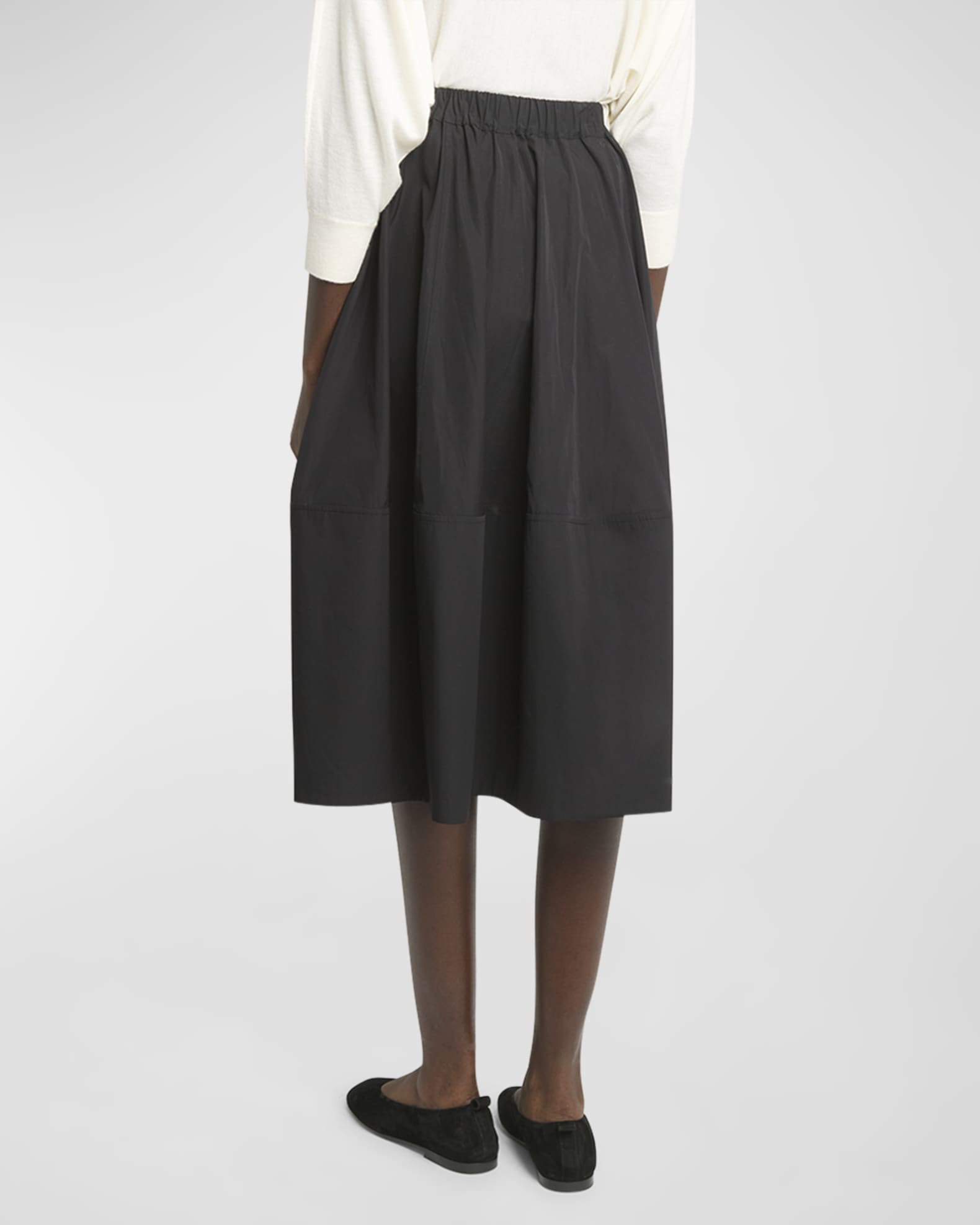Co Cotton Midi Bubble Skirt | Neiman Marcus