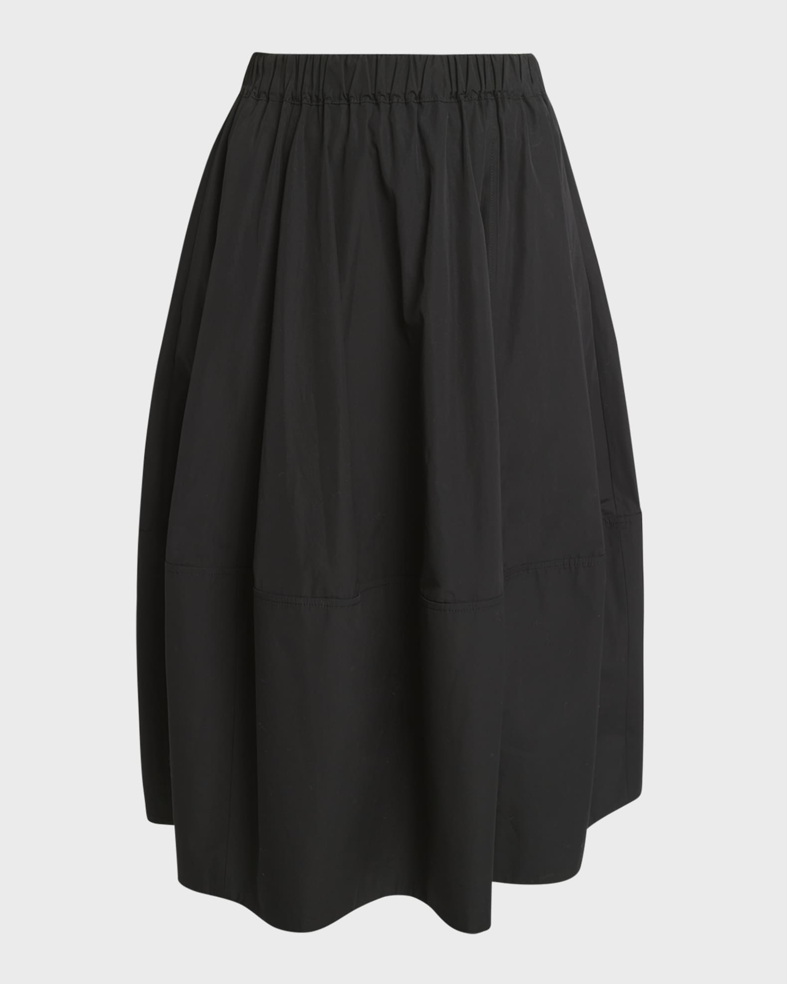 Cotton Midi Bubble Skirt 0