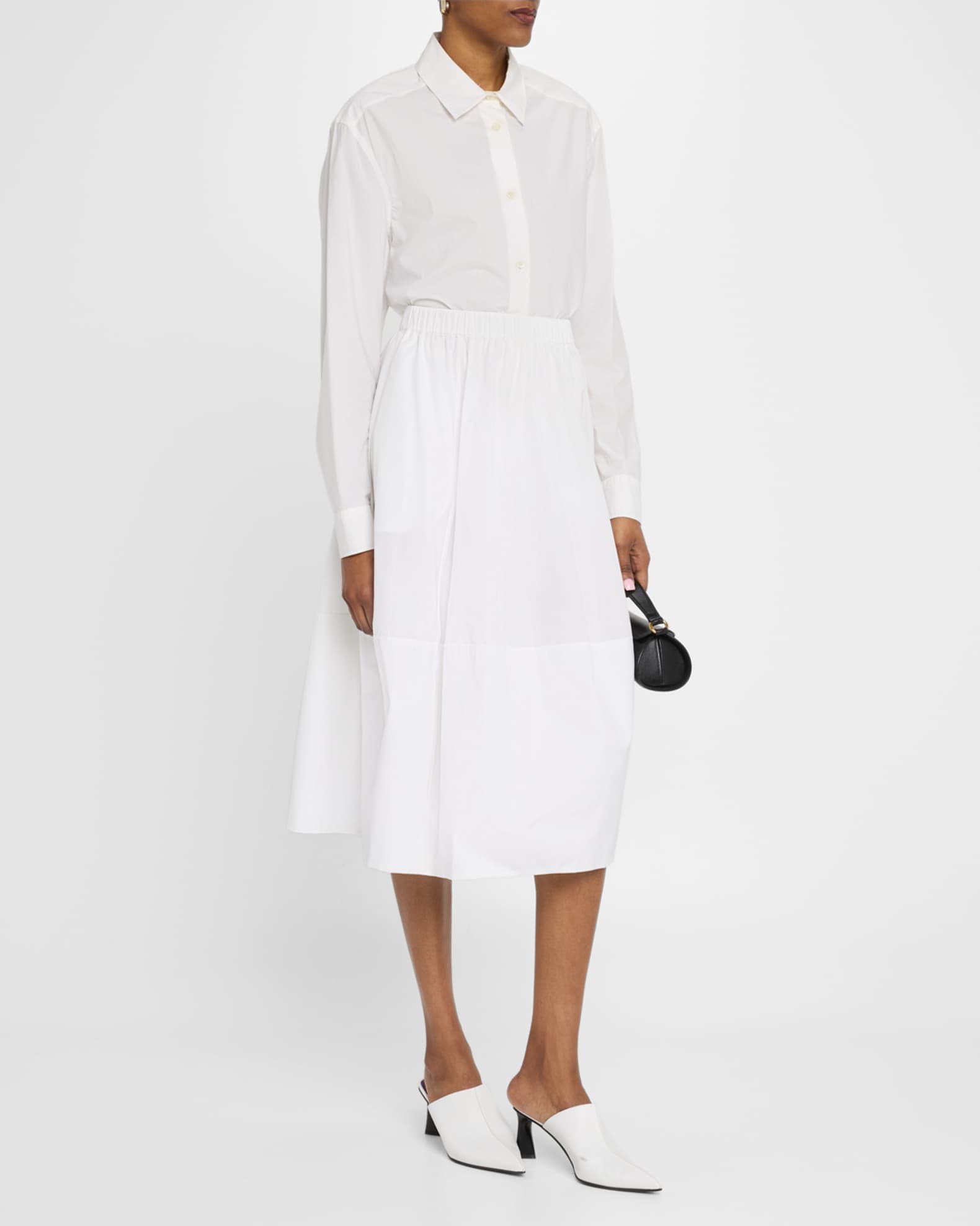Cotton Midi Bubble Skirt 1