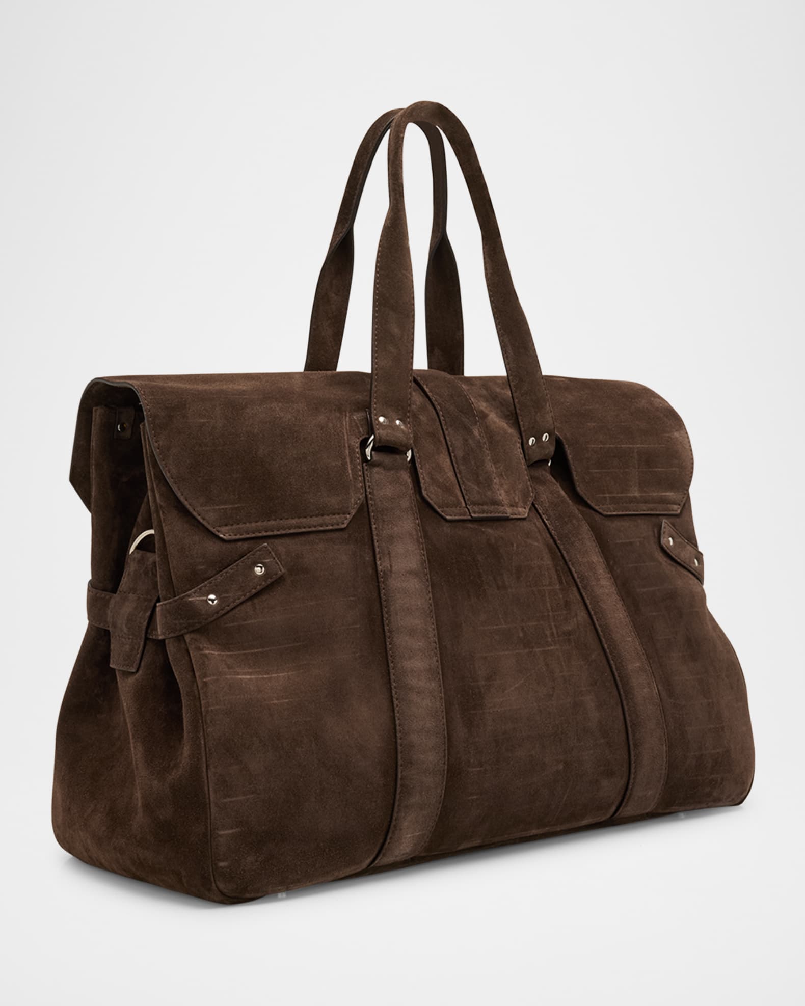 Brunello Cucinelli Men s Suede Duffel Bag Neiman Marcus